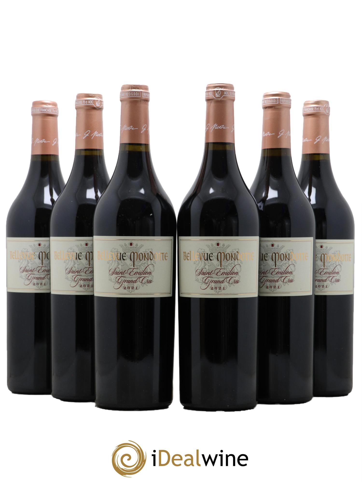 Château Bellevue Mondotte 2021 - Lot of 6 bottles - 0