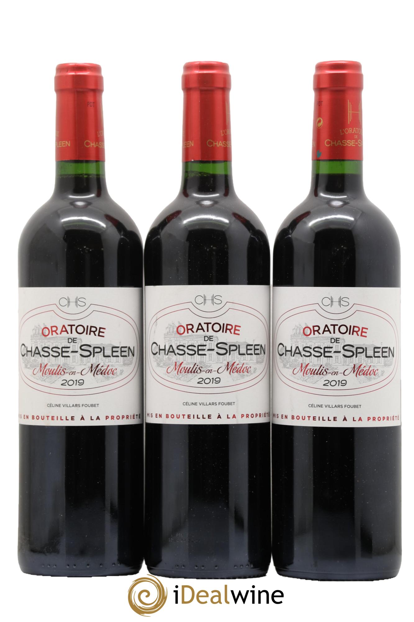 Oratoire de Chasse Spleen Second Vin 2019 - Lotto di 3 bottiglie - 0