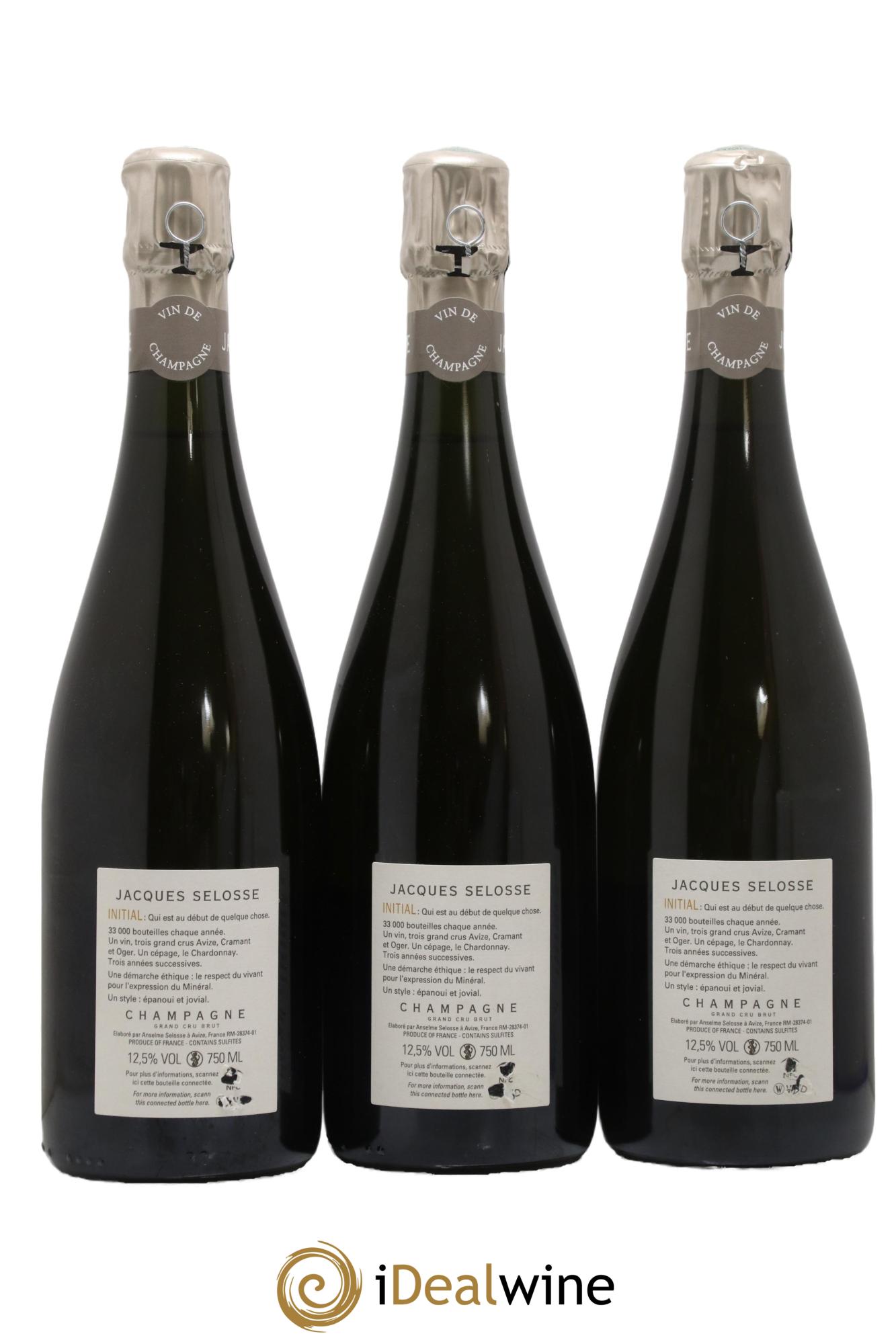 Brut Initial Jacques Selosse  - Lot de 3 bouteilles - 1