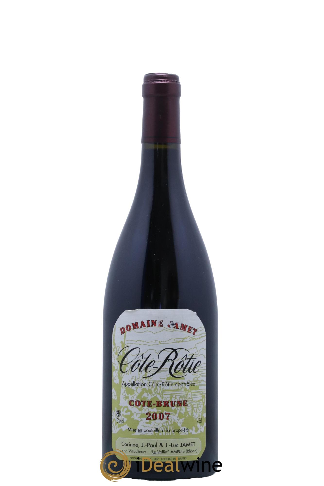 Côte-Rôtie Côte Brune Jamet (Domaine) 2007 - Posten von 1 Flasche - 0