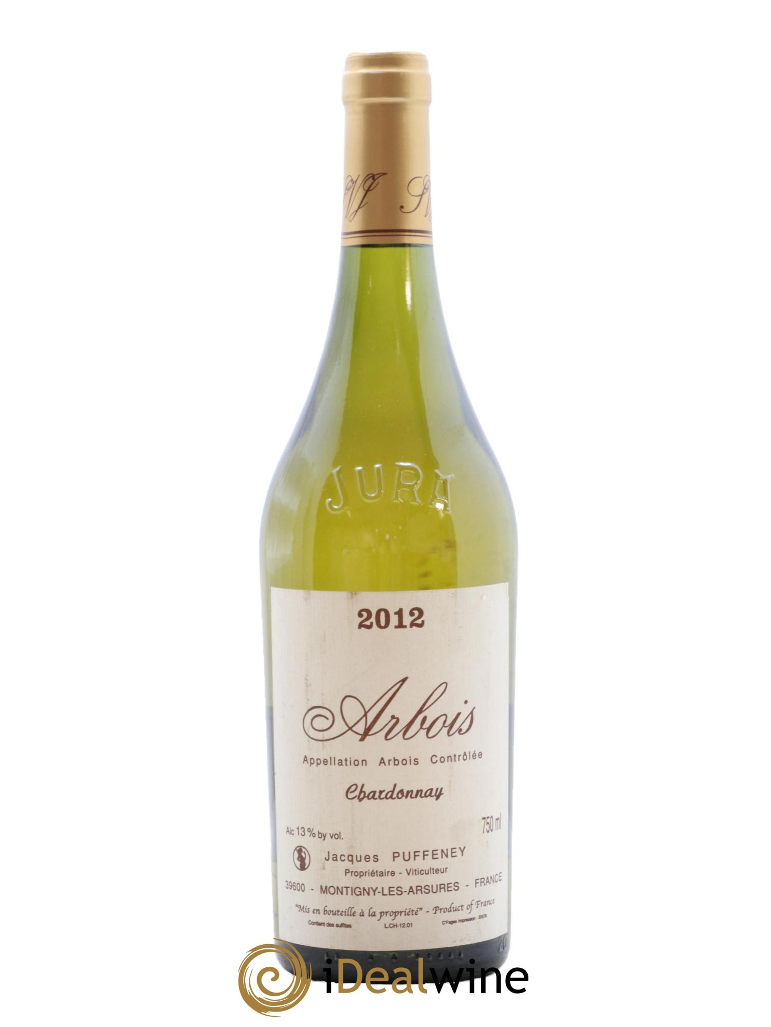 Arbois Chardonnay Jacques Puffeney 2012 - Lot de 1 bouteille - 0