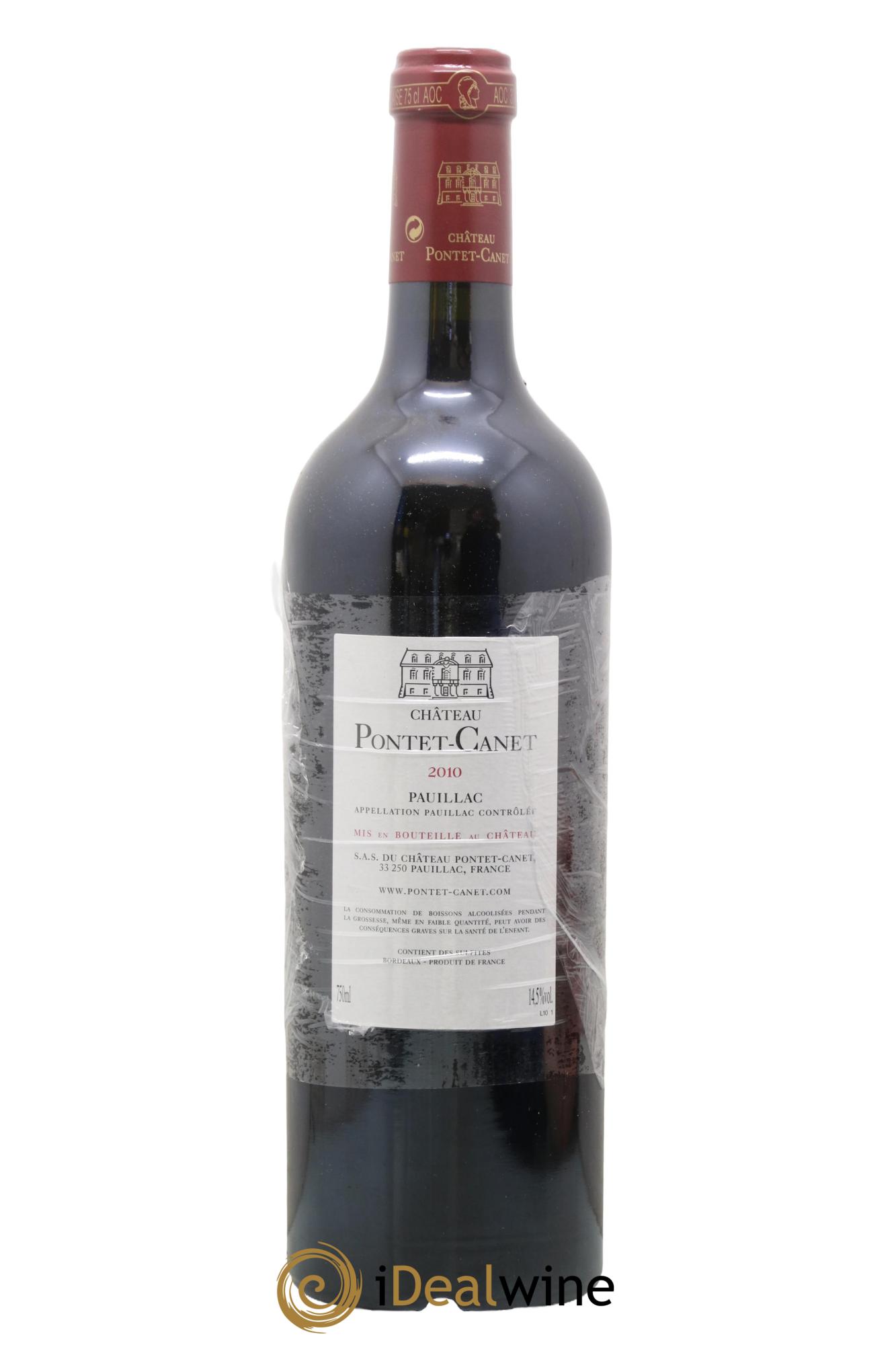 Château Pontet Canet 5ème Grand Cru Classé  2010 - Lot de 1 bouteille - 1