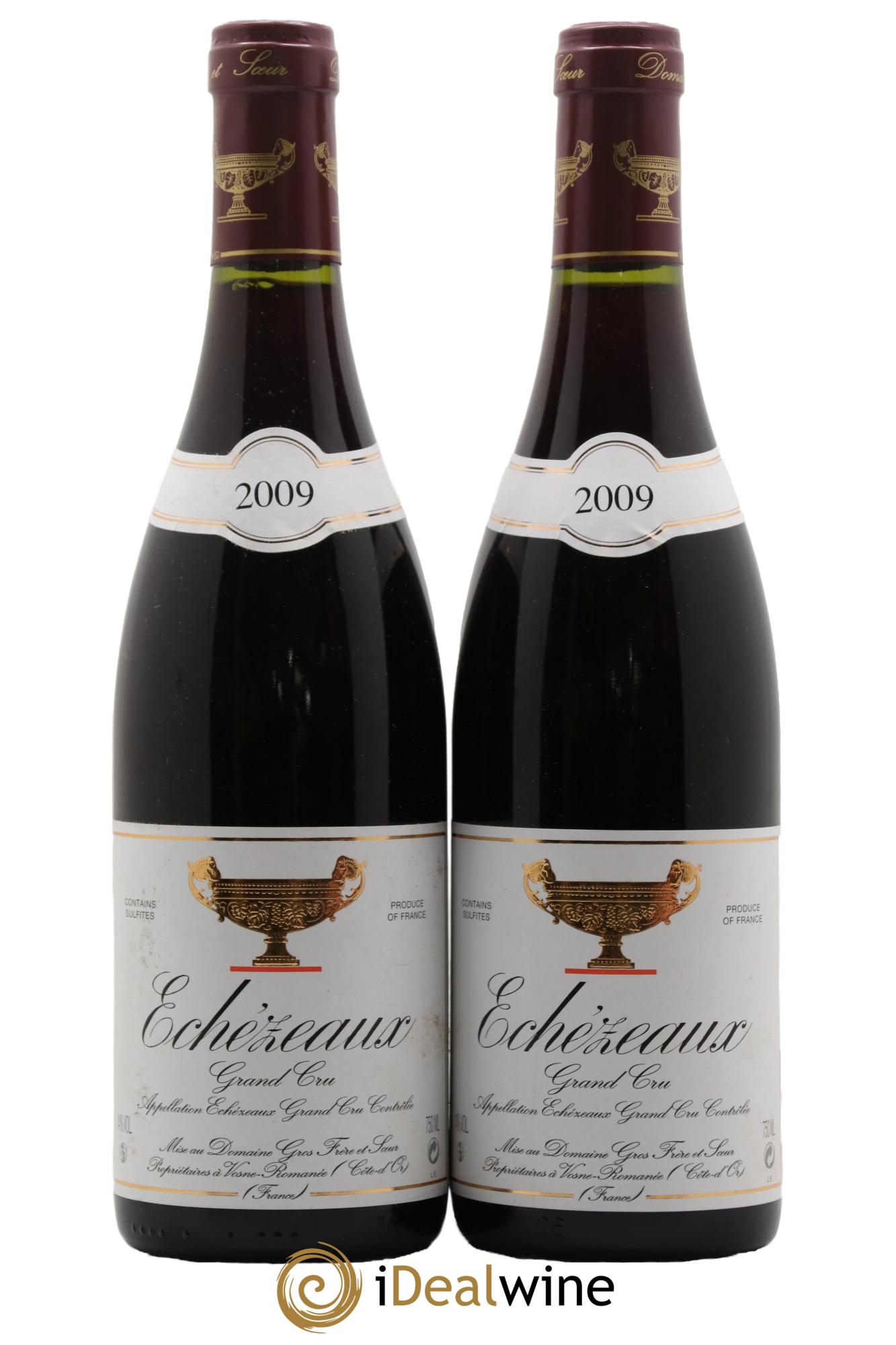 Echezeaux Grand Cru Gros Frère & Soeur  2009 - Lotto di 2 bottiglie - 0