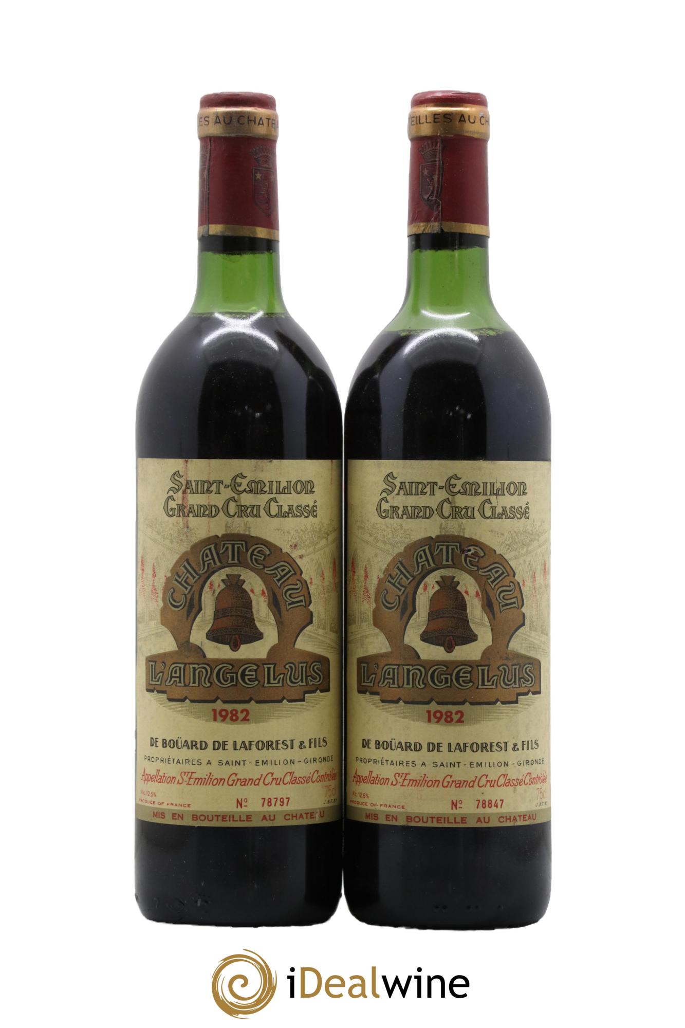 Château Angélus 1er Grand Cru Classé A 1982 - Posten von 2 Flaschen - 0