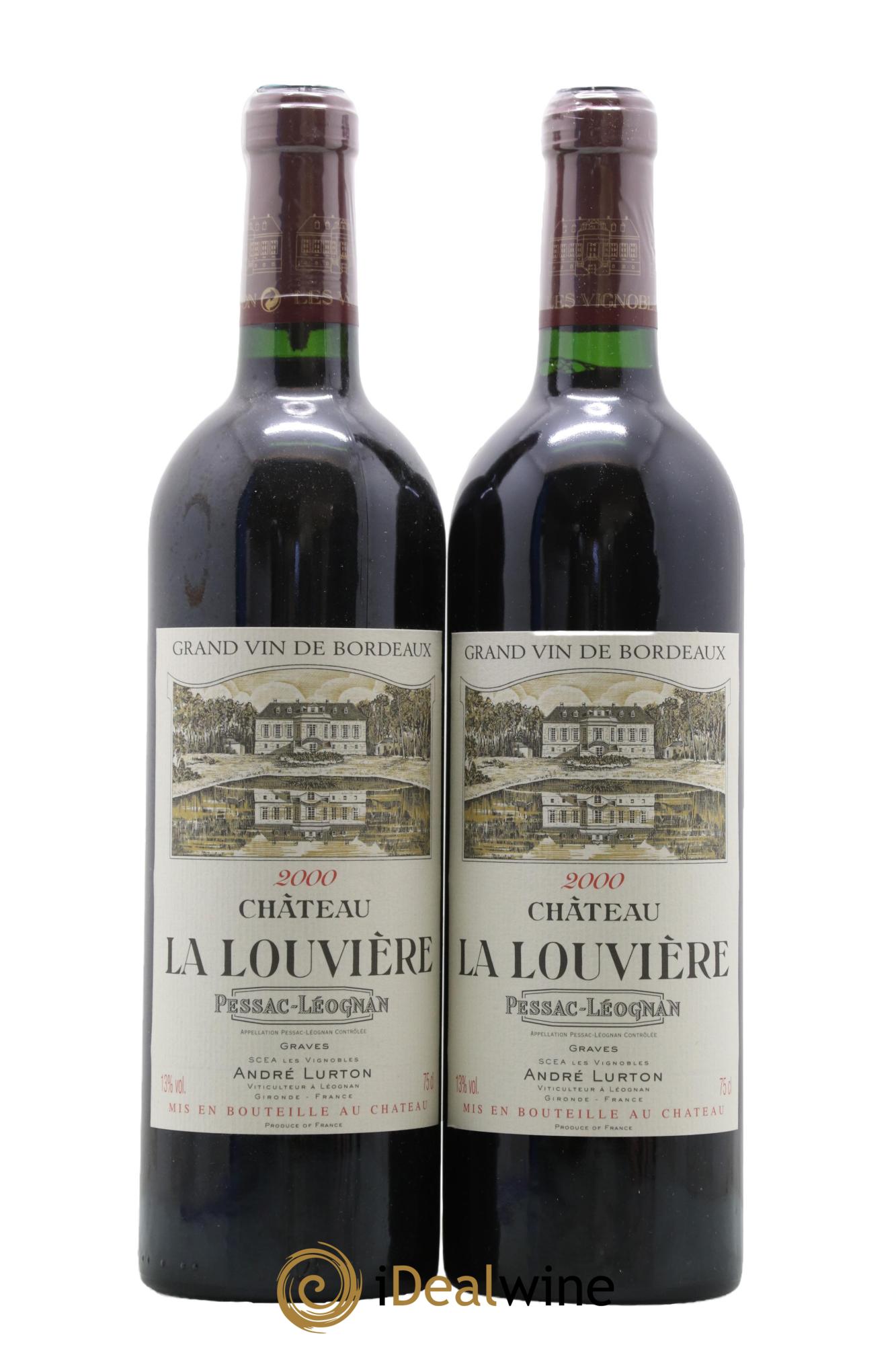 Château la Louvière 2000 - Lot de 2 bouteilles - 0