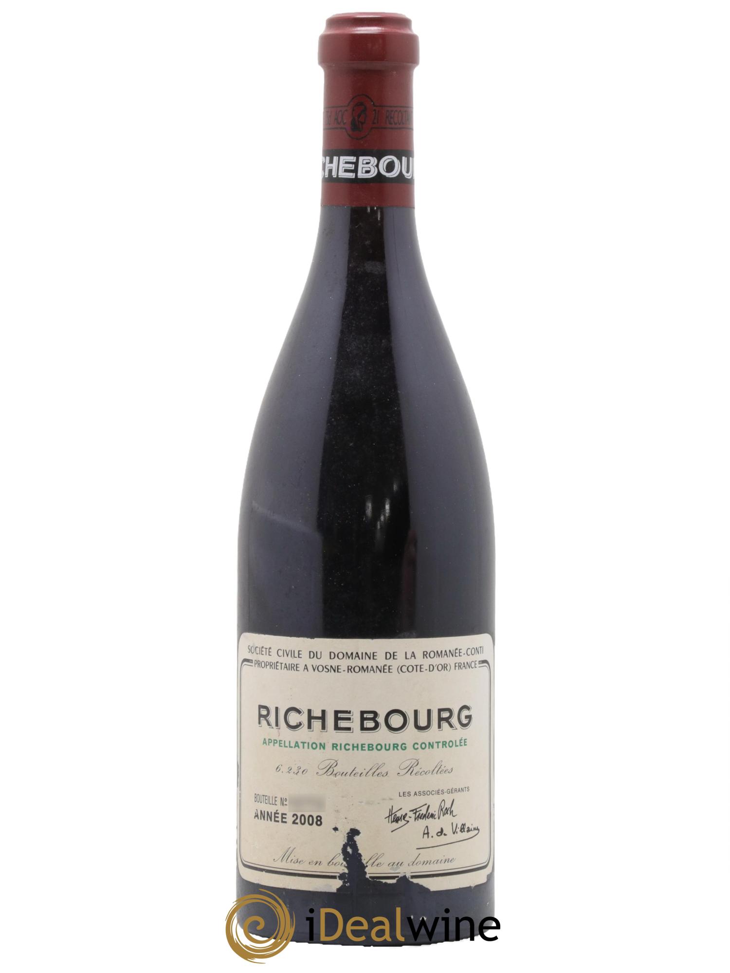 Richebourg Grand Cru Domaine de la Romanée-Conti 2008 - Lotto di 1 bottiglia - 0