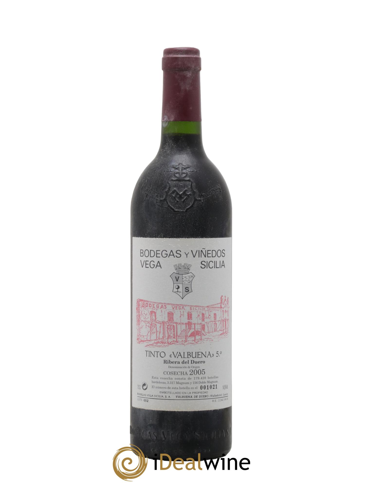 Ribera Del Duero DO Vega Sicilia Valbuena 5 ano Famille Alvarez 2005 - Lotto di 1 bottiglia - 0