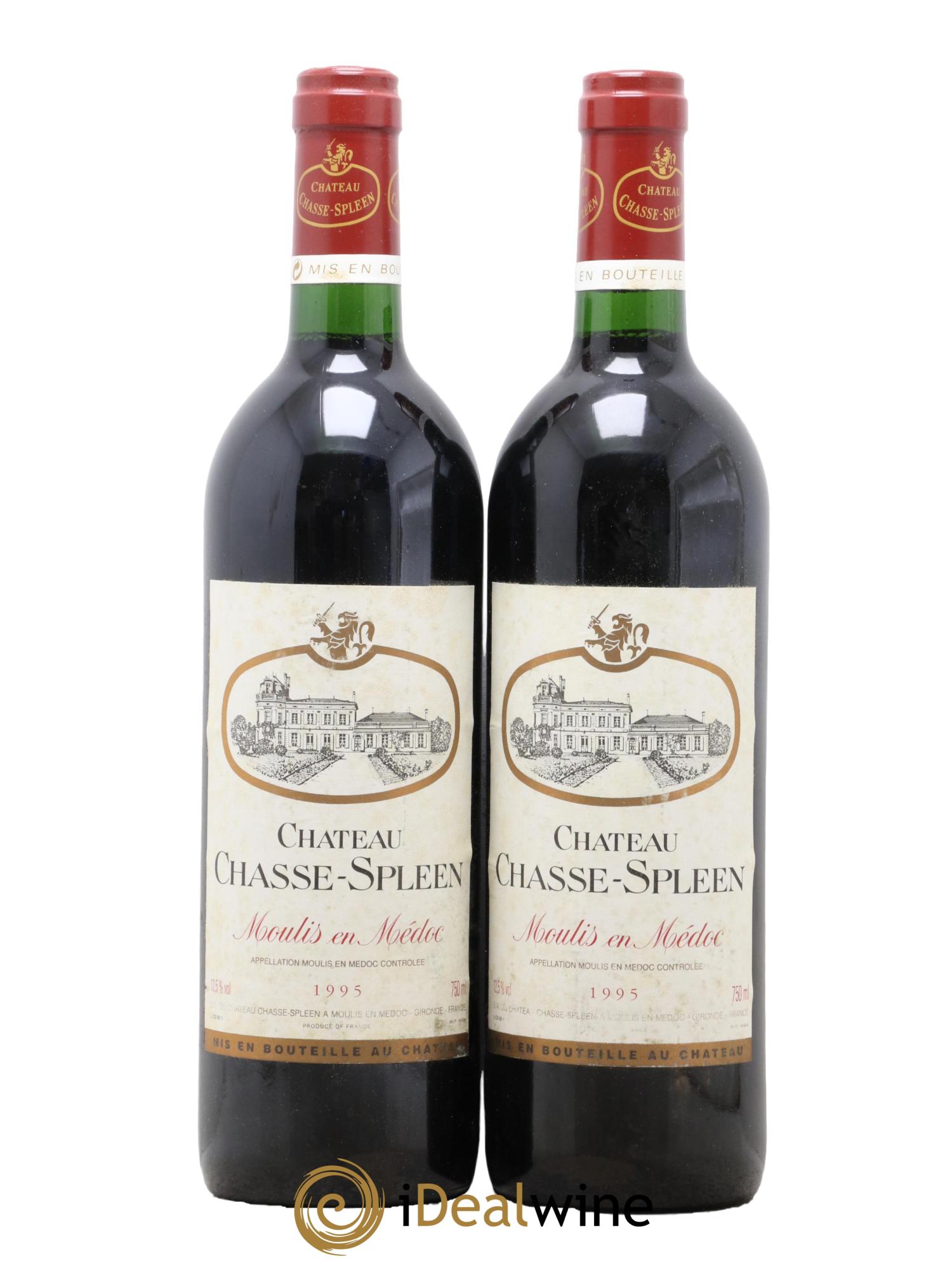 Château Chasse Spleen  1995 - Posten von 2 Flaschen - 0