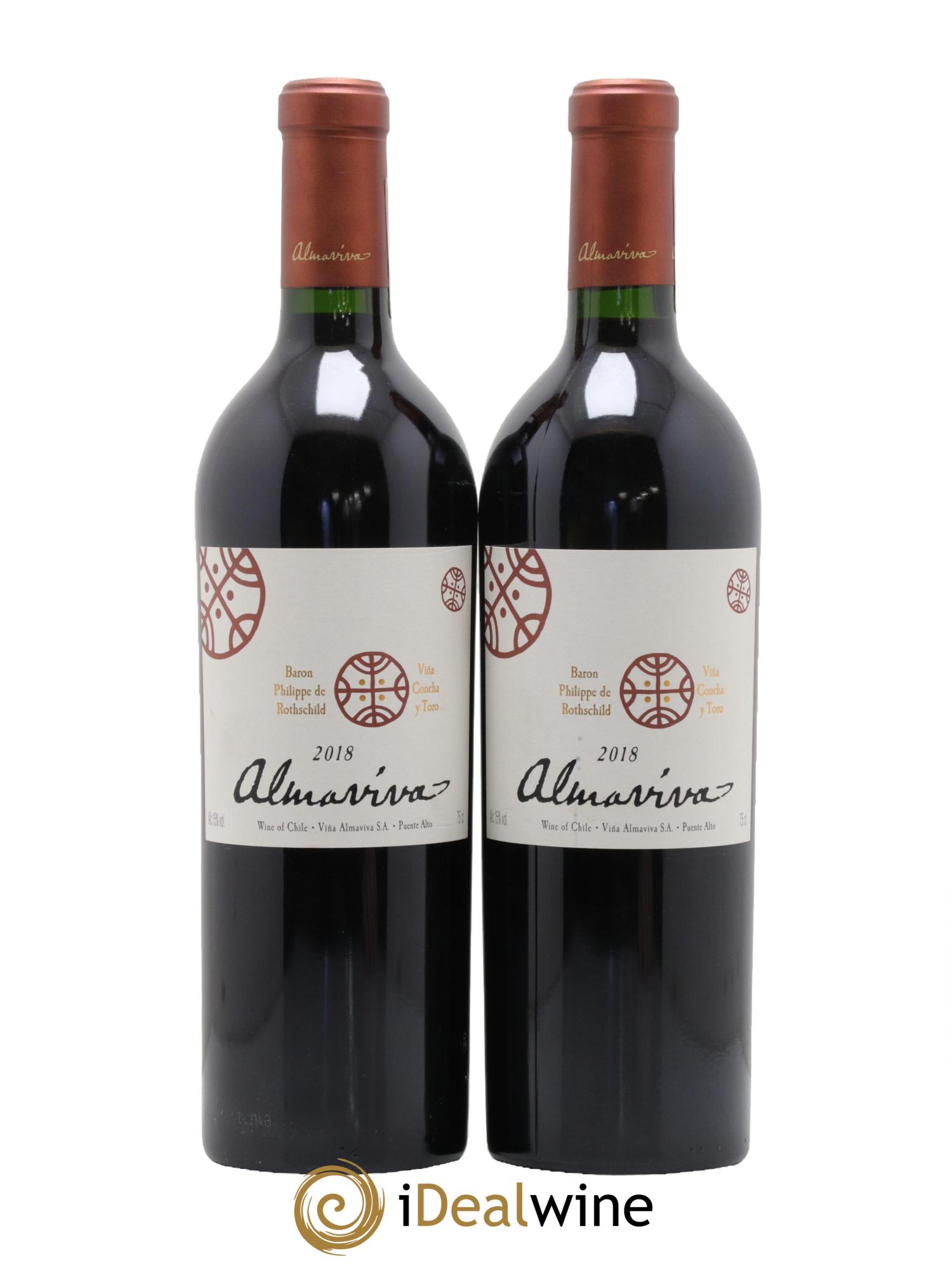 Chili Almaviva Baron P. de Rothschild Concha y Toro 2018 - Posten von 2 Flaschen - 0