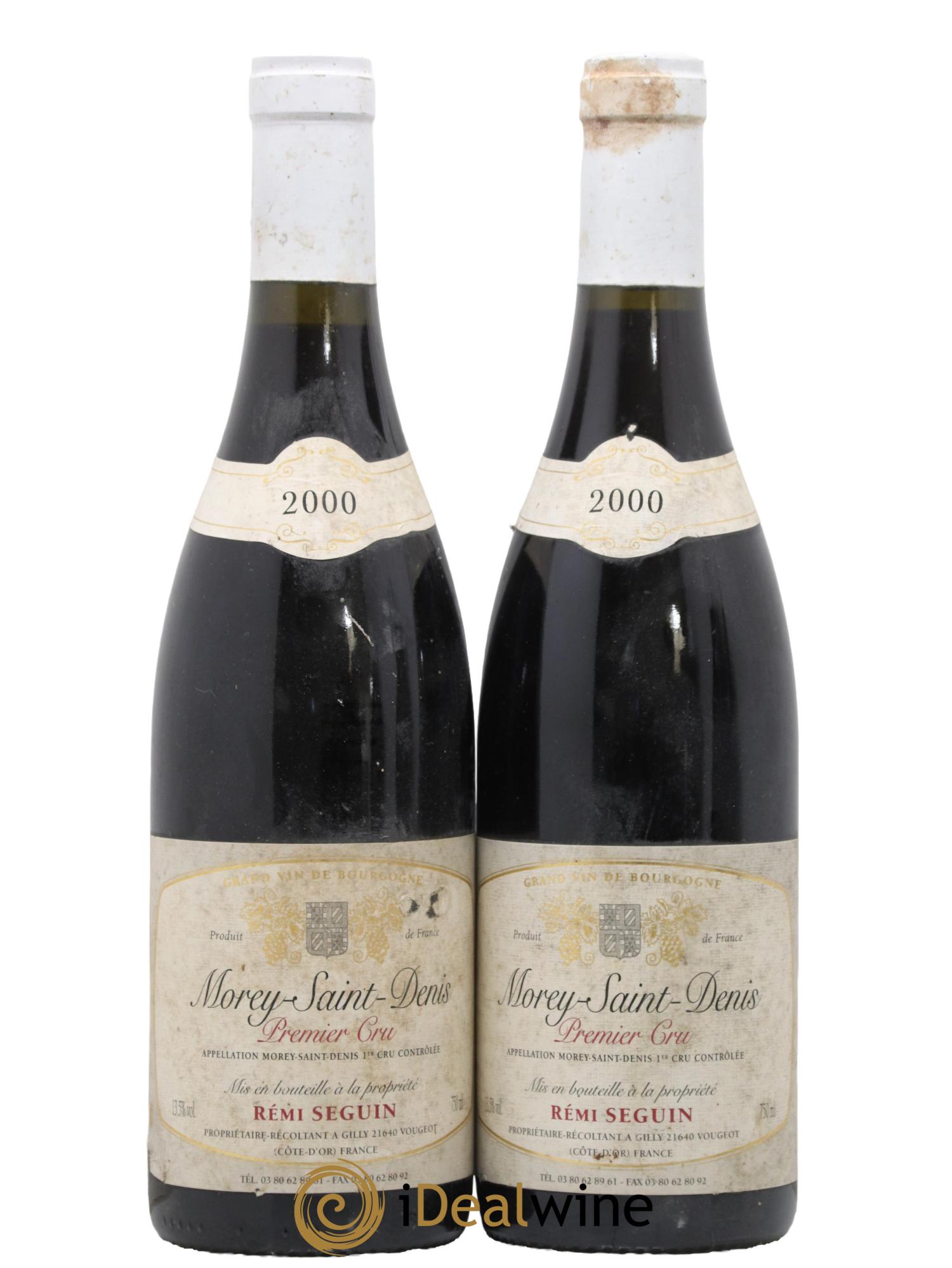 Morey Saint-Denis 1er Cru Rémi Seguin 2000 - Lotto di 2 bottiglie - 0