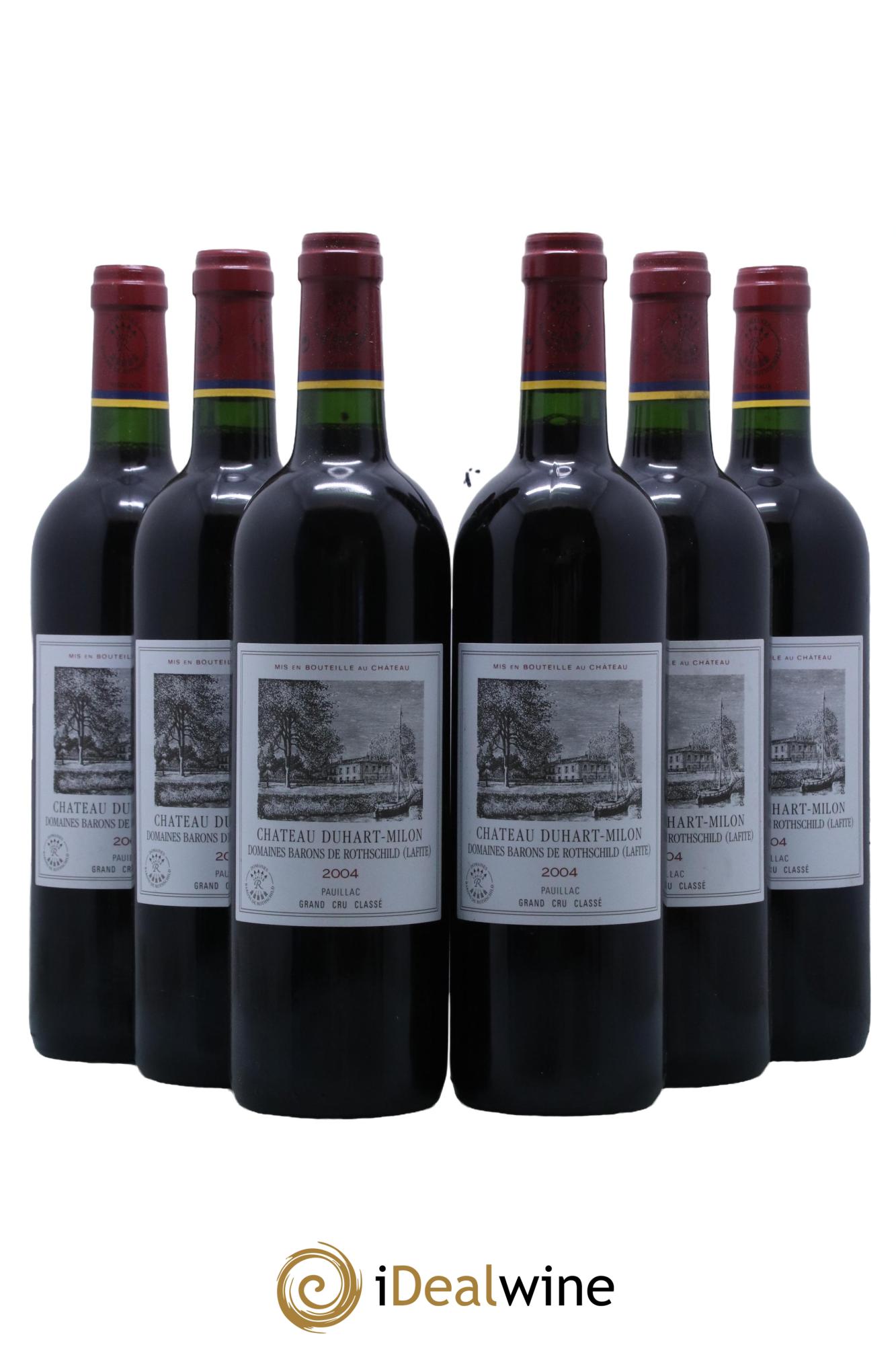 Château Duhart-Milon 4ème Grand Cru Classé  2004 - Posten von 6 Flaschen - 0