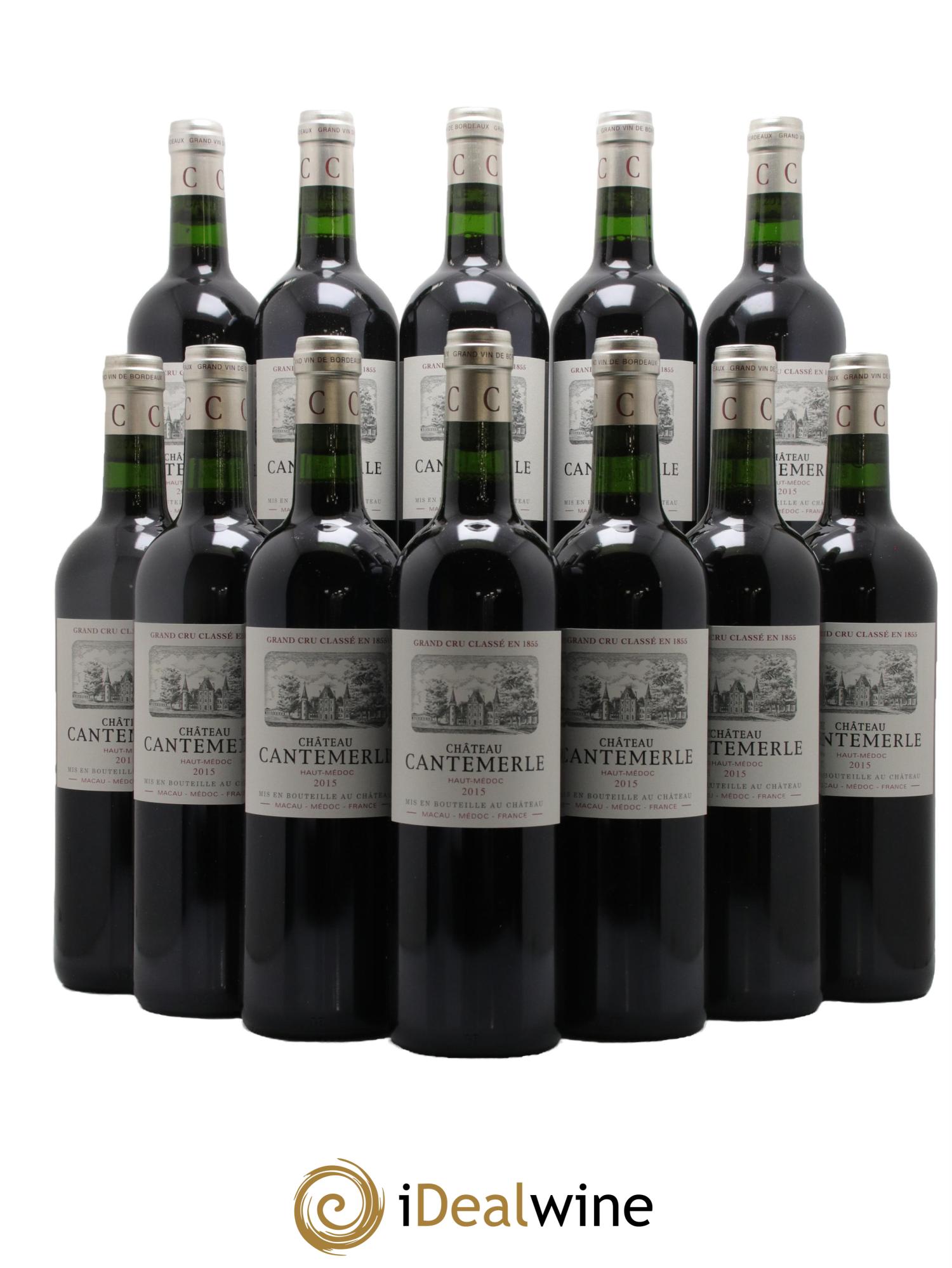 Château Cantemerle 5ème Grand Cru Classé 2015 - Lotto di 12 bottiglie - 0