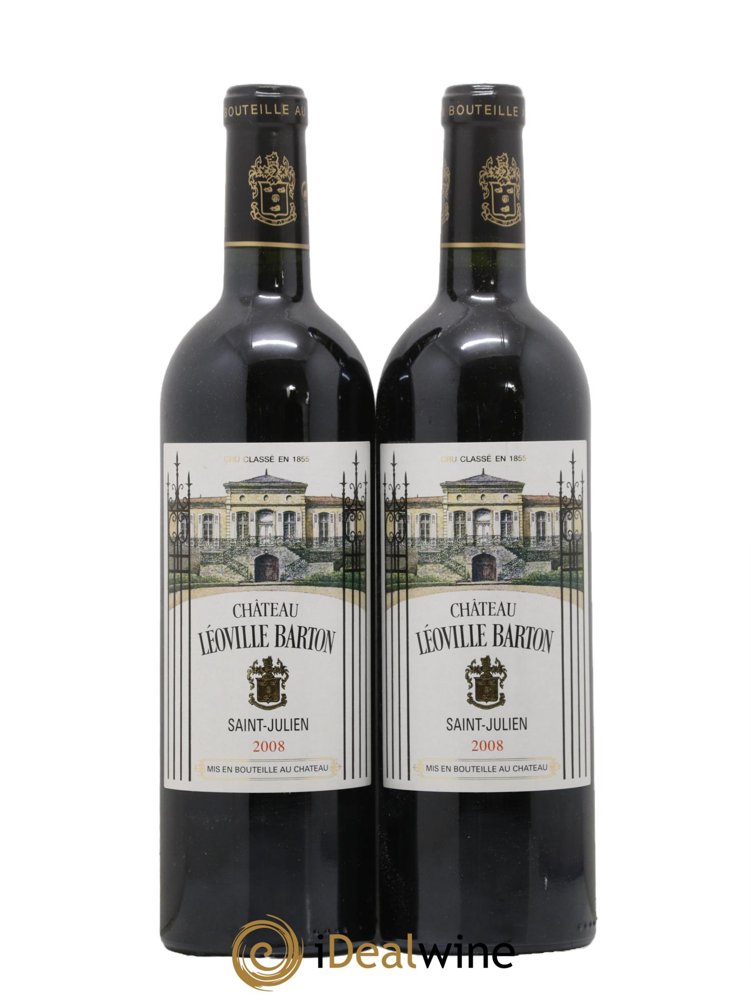 Château Léoville Barton 2ème Grand Cru Classé 2008 - Posten von 2 Flaschen - 0