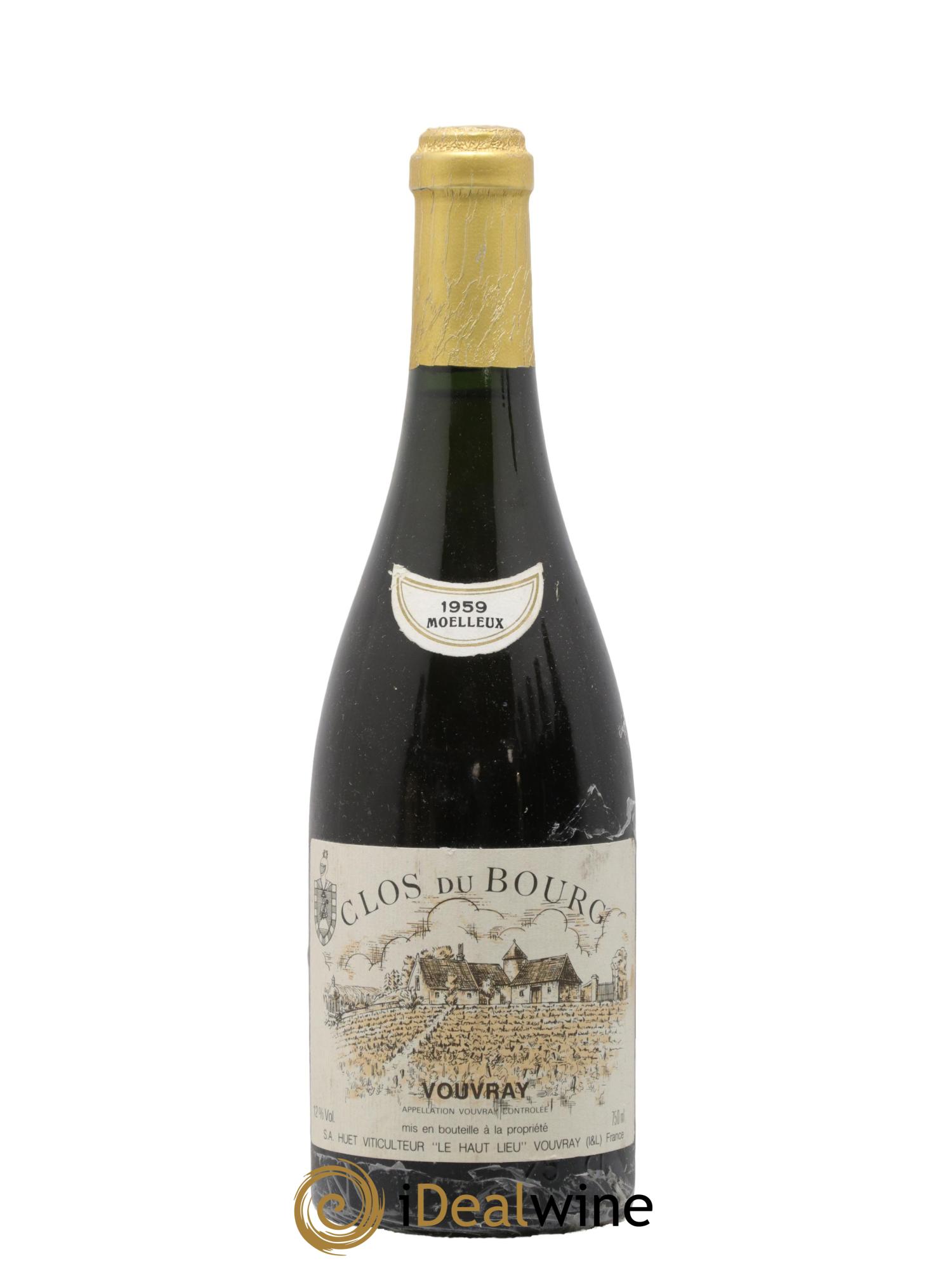 Vouvray Clos du Bourg Moelleux Domaine Huet 1959 - Lotto di 1 bottiglia - 0