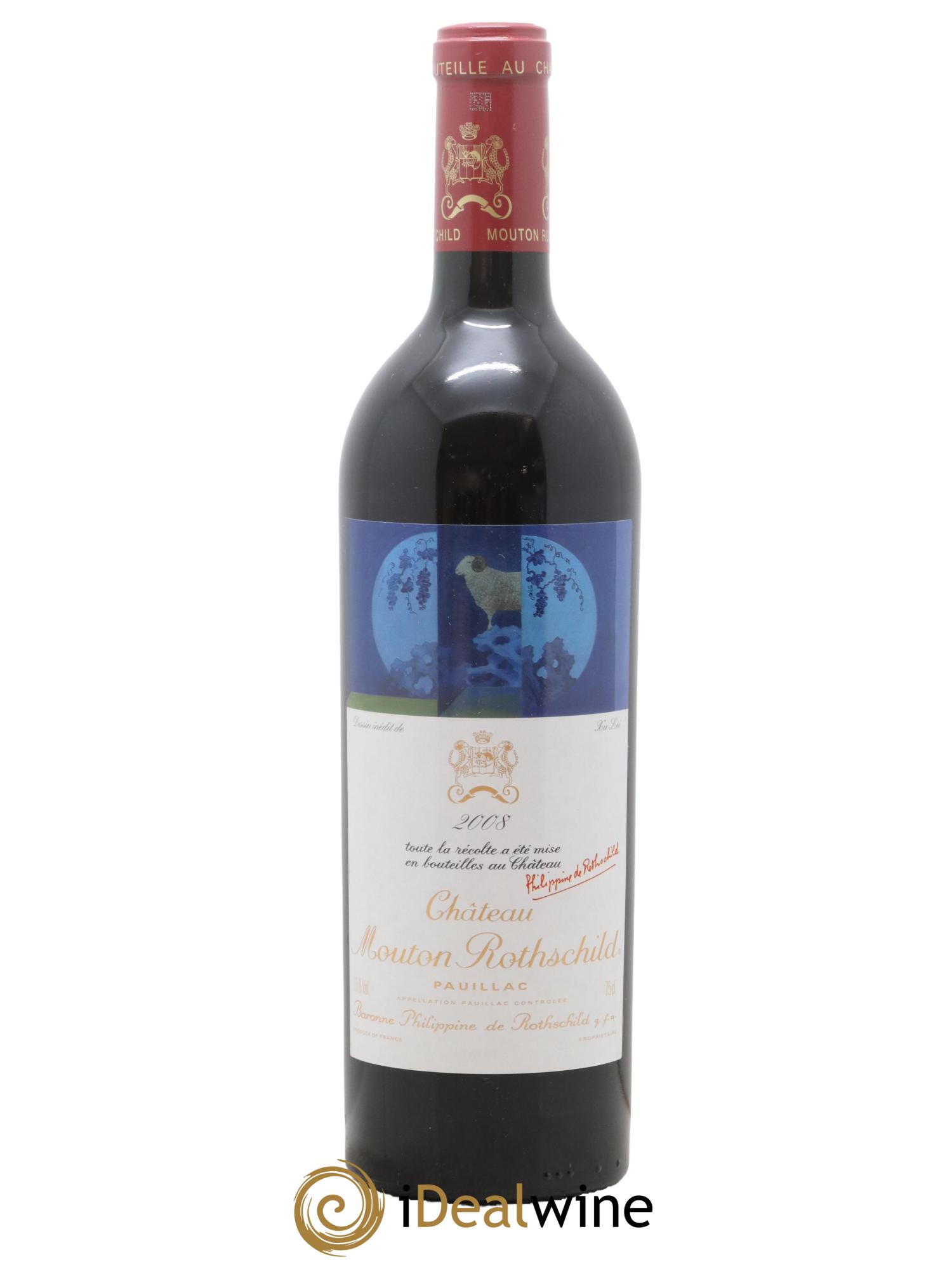 Château Mouton Rothschild 1er Grand Cru Classé 2008 - Posten von 1 Flasche - 0