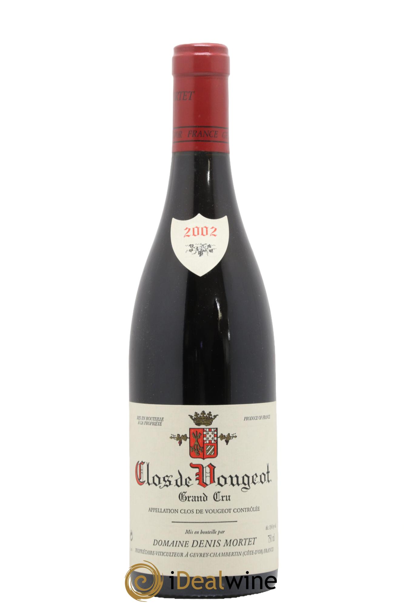 Clos de Vougeot Grand Cru Denis Mortet (Domaine) 2002 - Posten von 1 Flasche - 0