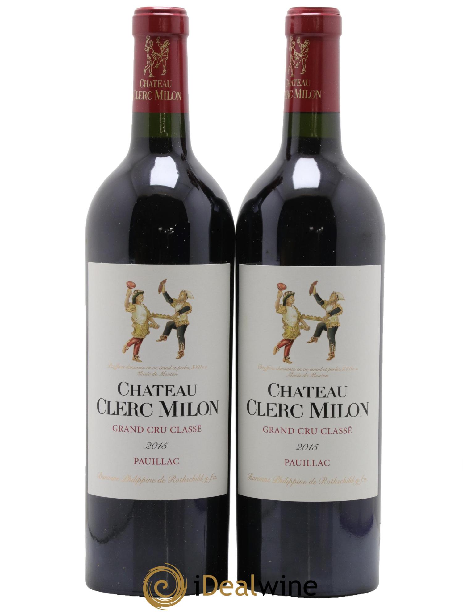 Château Clerc Milon 5ème Grand Cru Classé 2015 - Lot of 2 bottles - 0