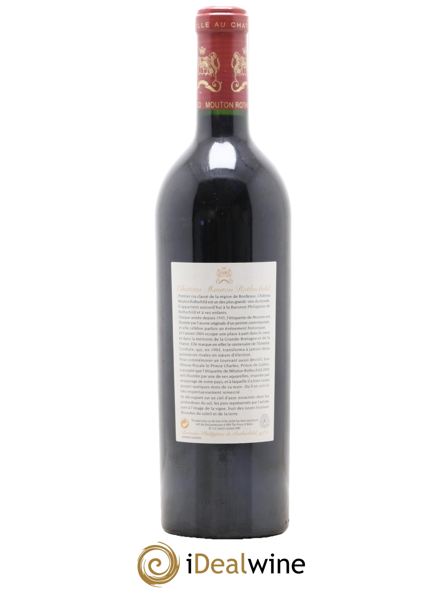 Château Mouton Rothschild 1er Grand Cru Classé 2004 - Lot de 1 bouteille - 1