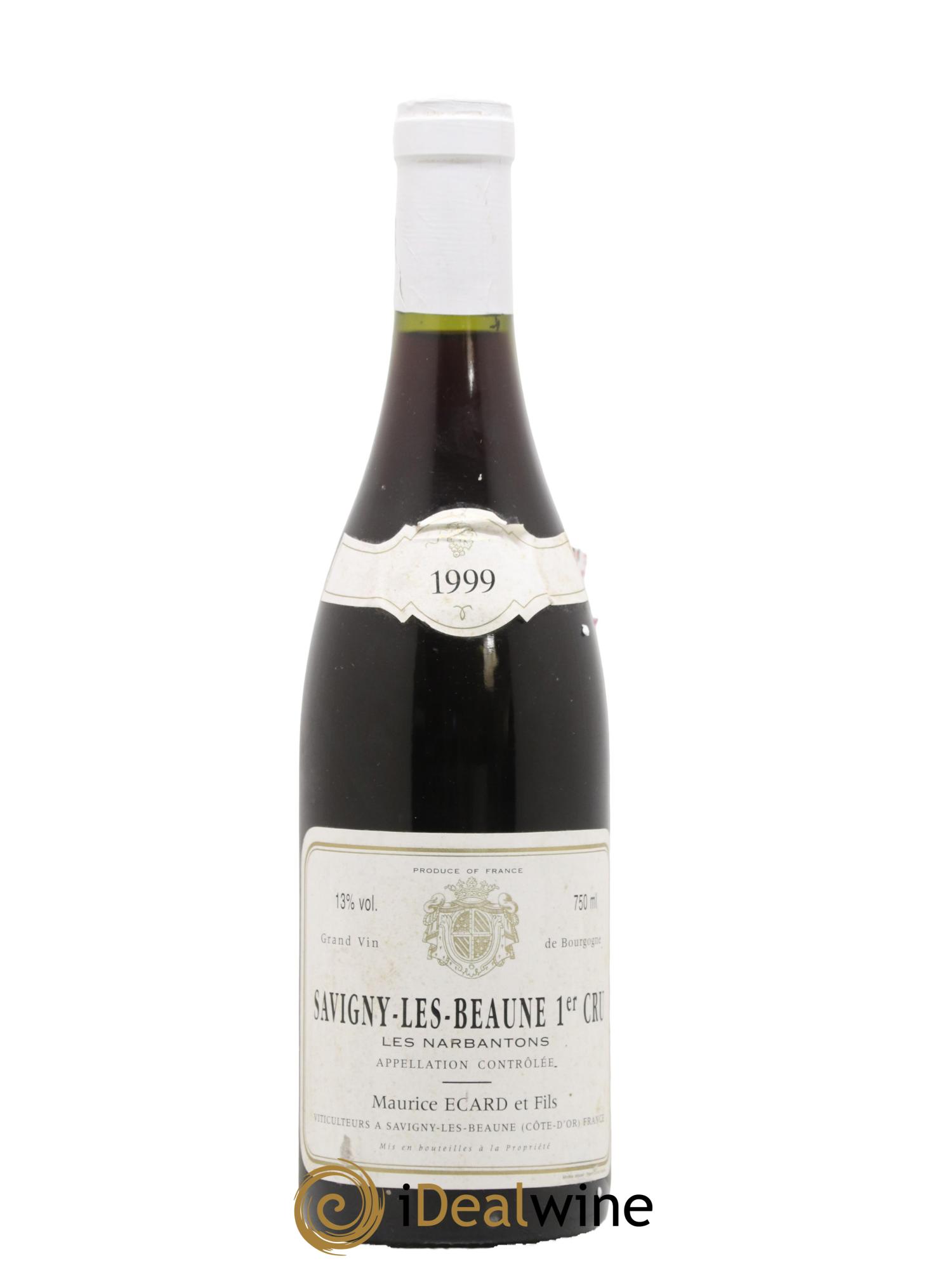 Savigny-lès-Beaune 1er Cru Les Narbantons Maurice Ecard & Fils 1999 - Posten von 1 Flasche - 0