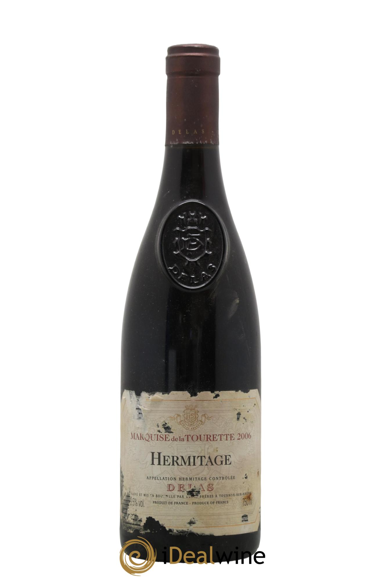 Hermitage Marquise de la Tourette Delas Frères 2006 - Lot de 1 bouteille - 0