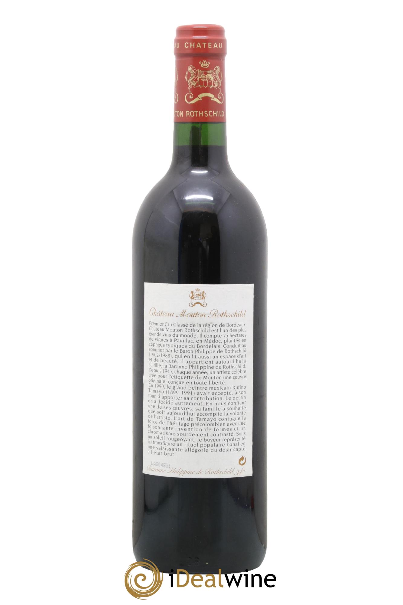 Château Mouton Rothschild 1er Grand Cru Classé 1998 - Posten von 1 Flasche - 1