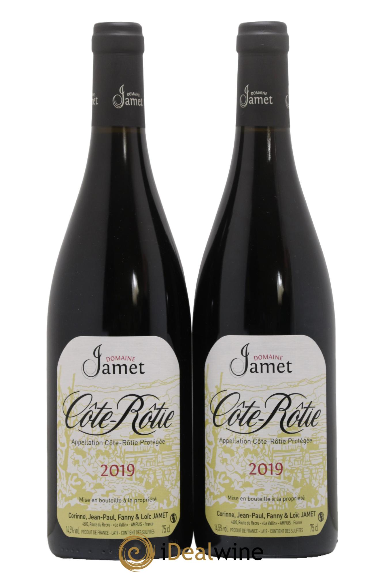 Côte-Rôtie Jamet (Domaine) 2019 - Posten von 2 Flaschen - 0