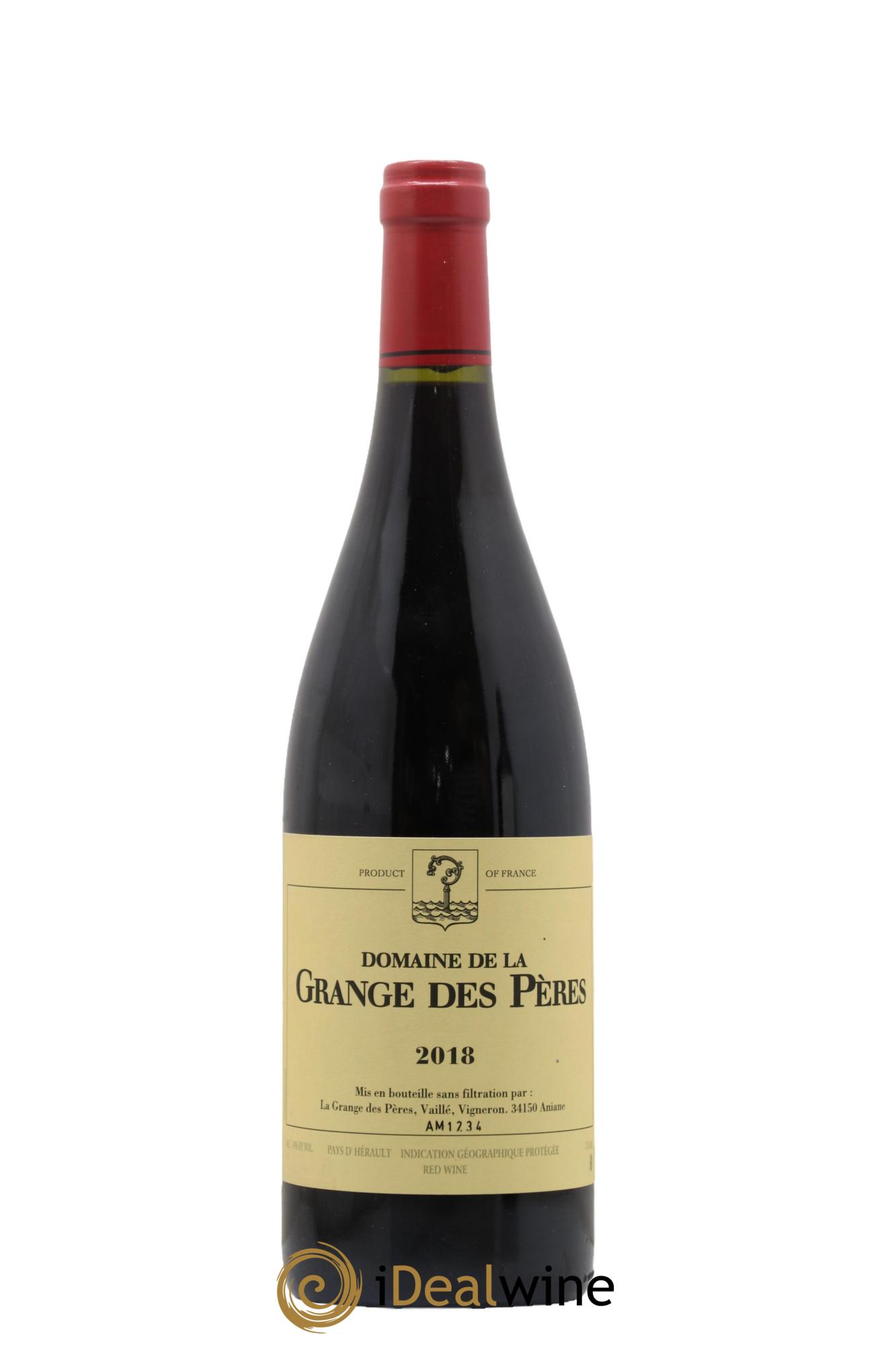 IGP Pays d'Hérault Grange des Pères Laurent Vaillé 2018 - Lot de 1 bouteille - 0