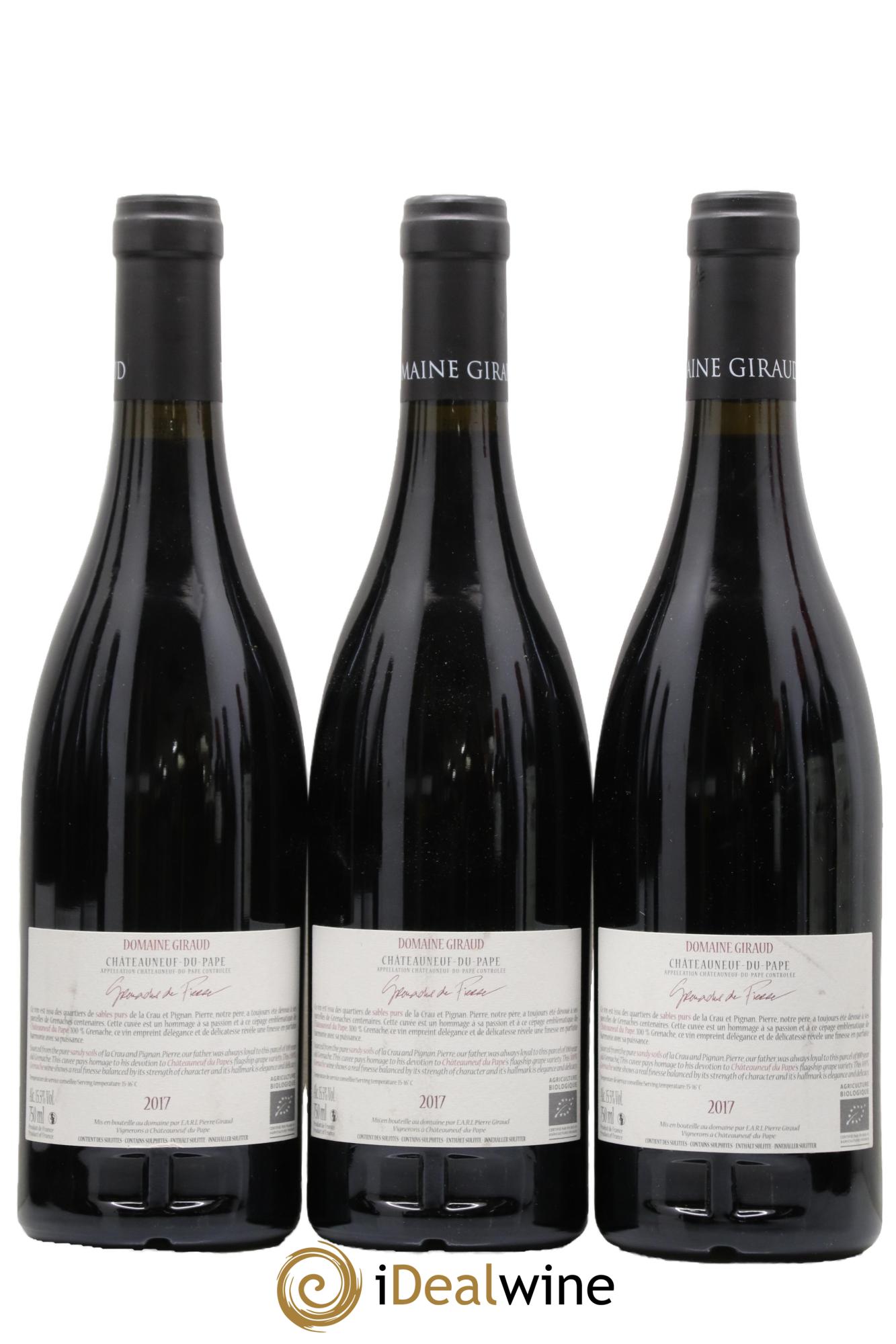 Châteauneuf-du-Pape Les Grenaches De Pierre Giraud (Domaine) 2017 - Posten von 3 Flaschen - 1