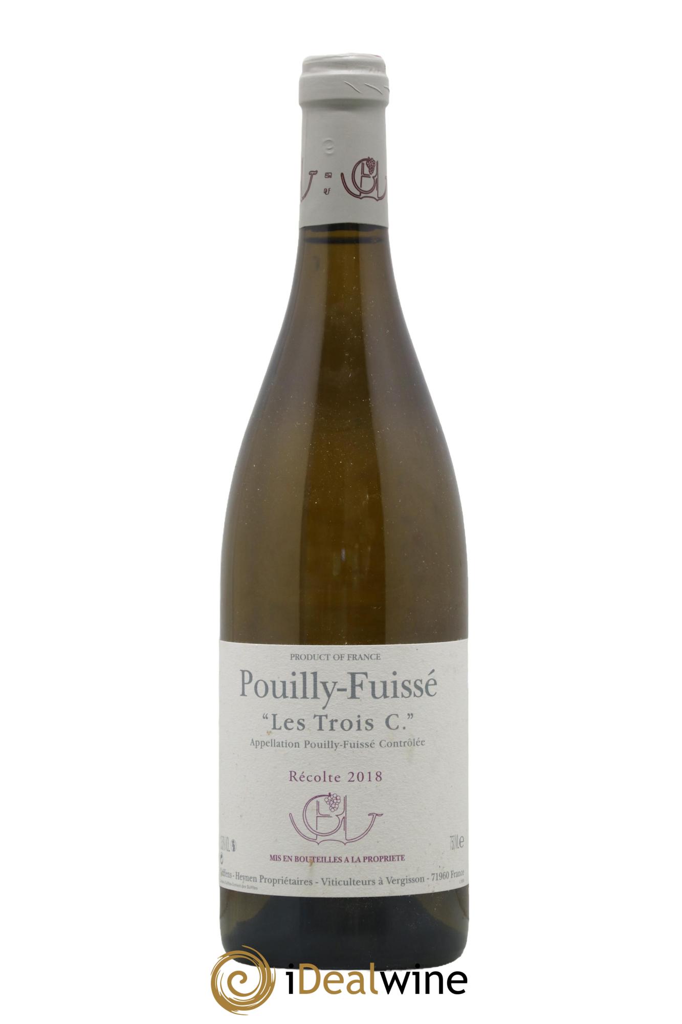 Pouilly-Fuissé Les Trois C Guffens-Heynen 2018 - Lot of 1 bottle - 0