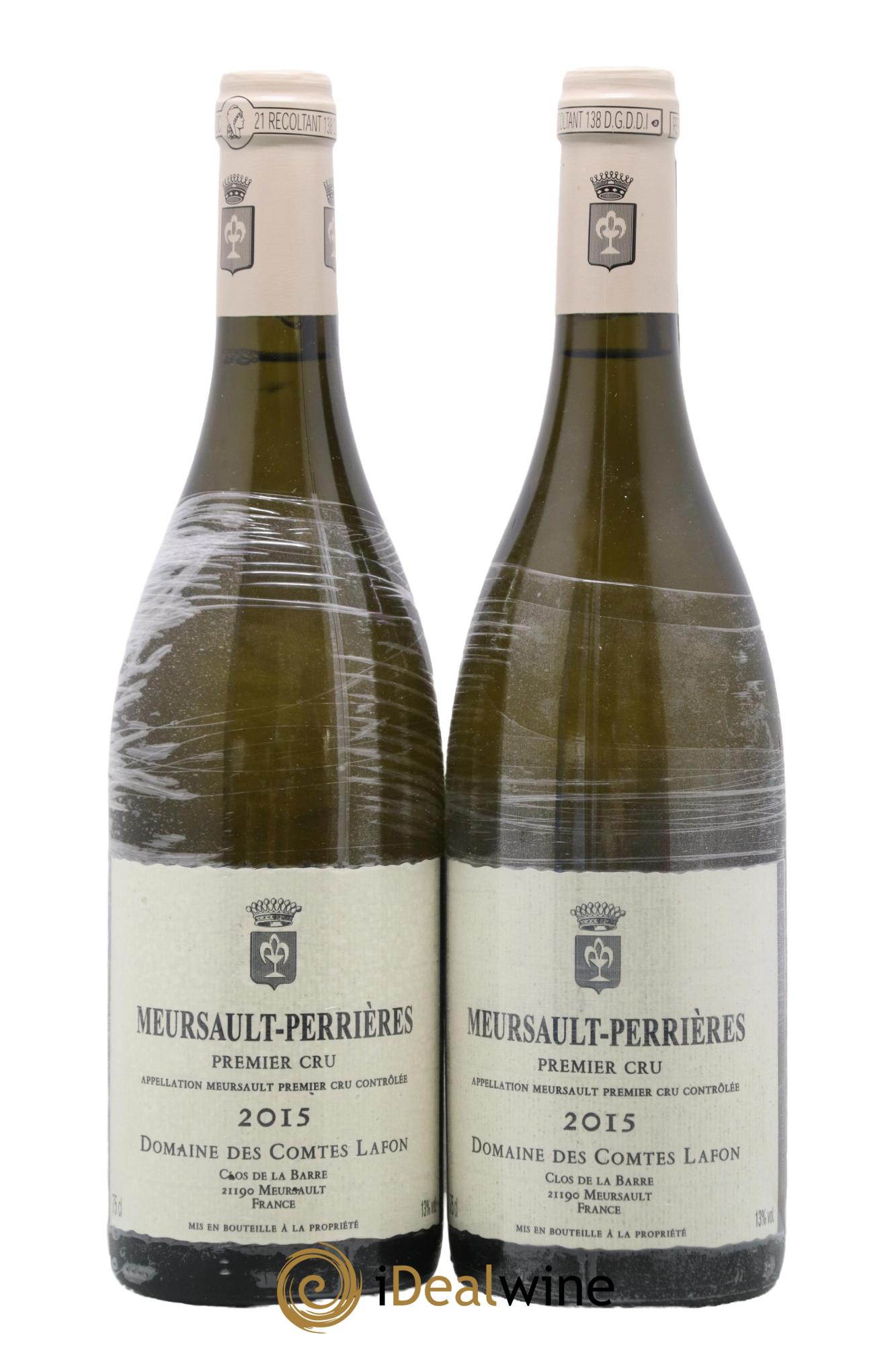 Meursault 1er Cru Perrières Comtes Lafon (Domaine des) 2015 - Lot de 2 bouteilles - 0