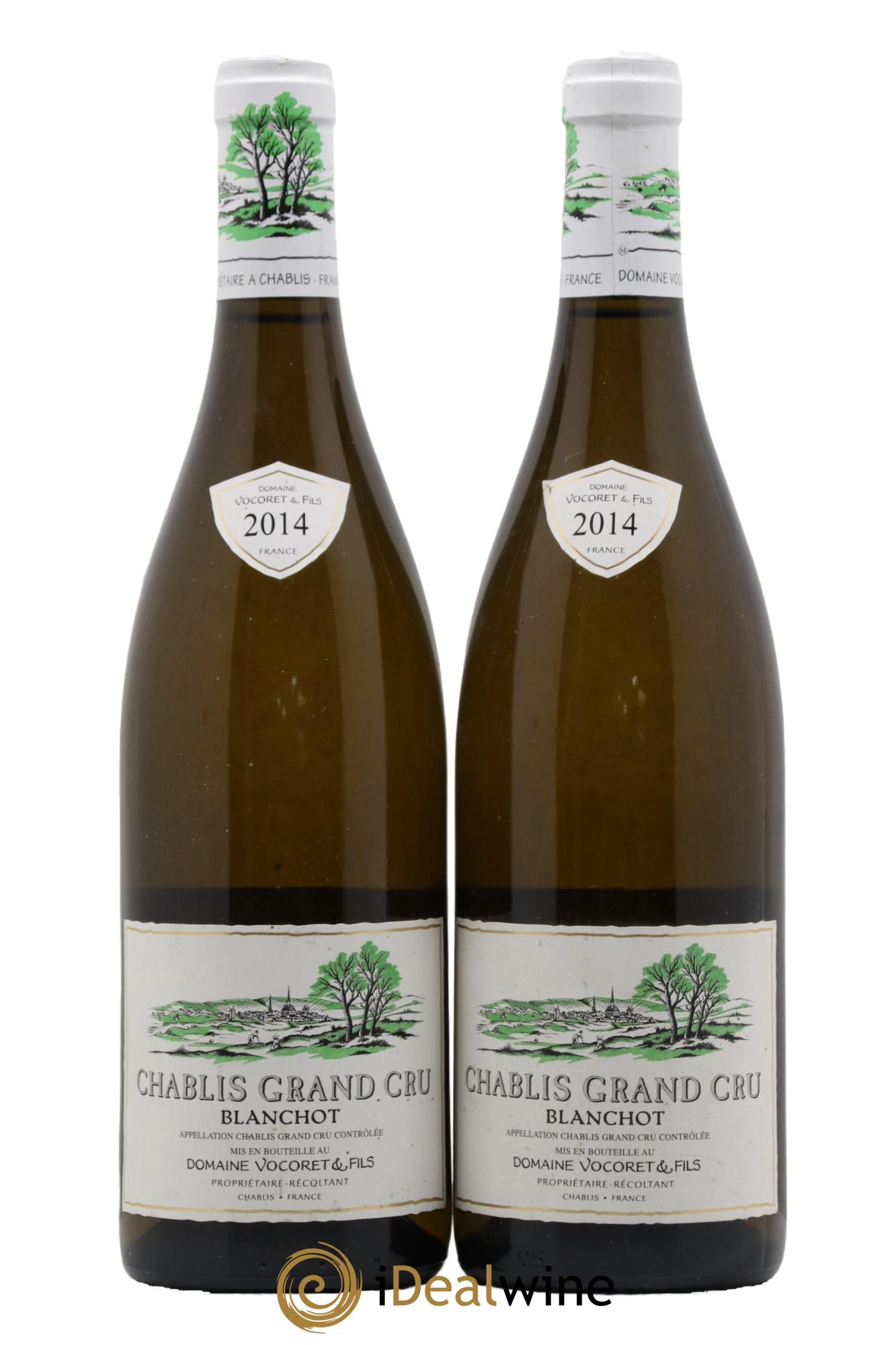 Chablis Grand Cru Blanchot Domaine Vocoret & Fils 2014 - Lot of 2 bottles - 0