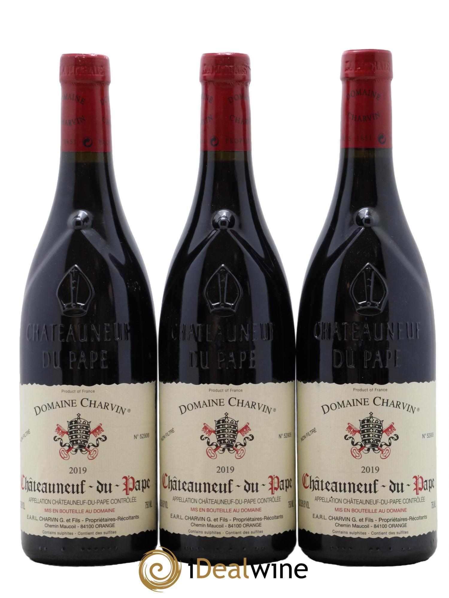 Châteauneuf-du-Pape Charvin (Domaine) 2019 - Lot de 3 bouteilles - 0