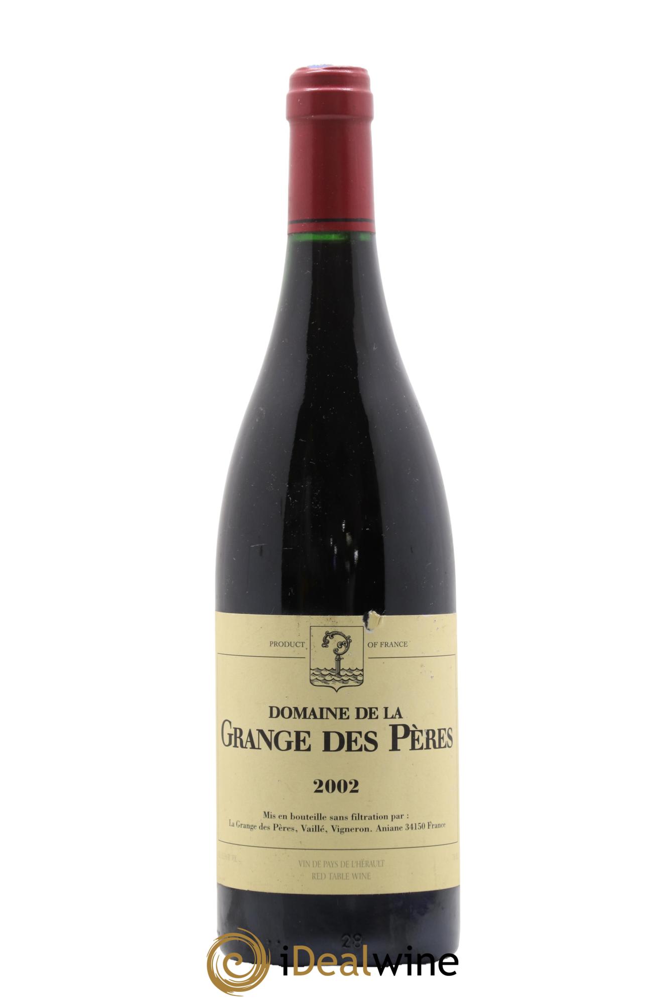 IGP Pays d'Hérault Grange des Pères Laurent Vaillé  2002 - Lot de 1 bouteille - 0