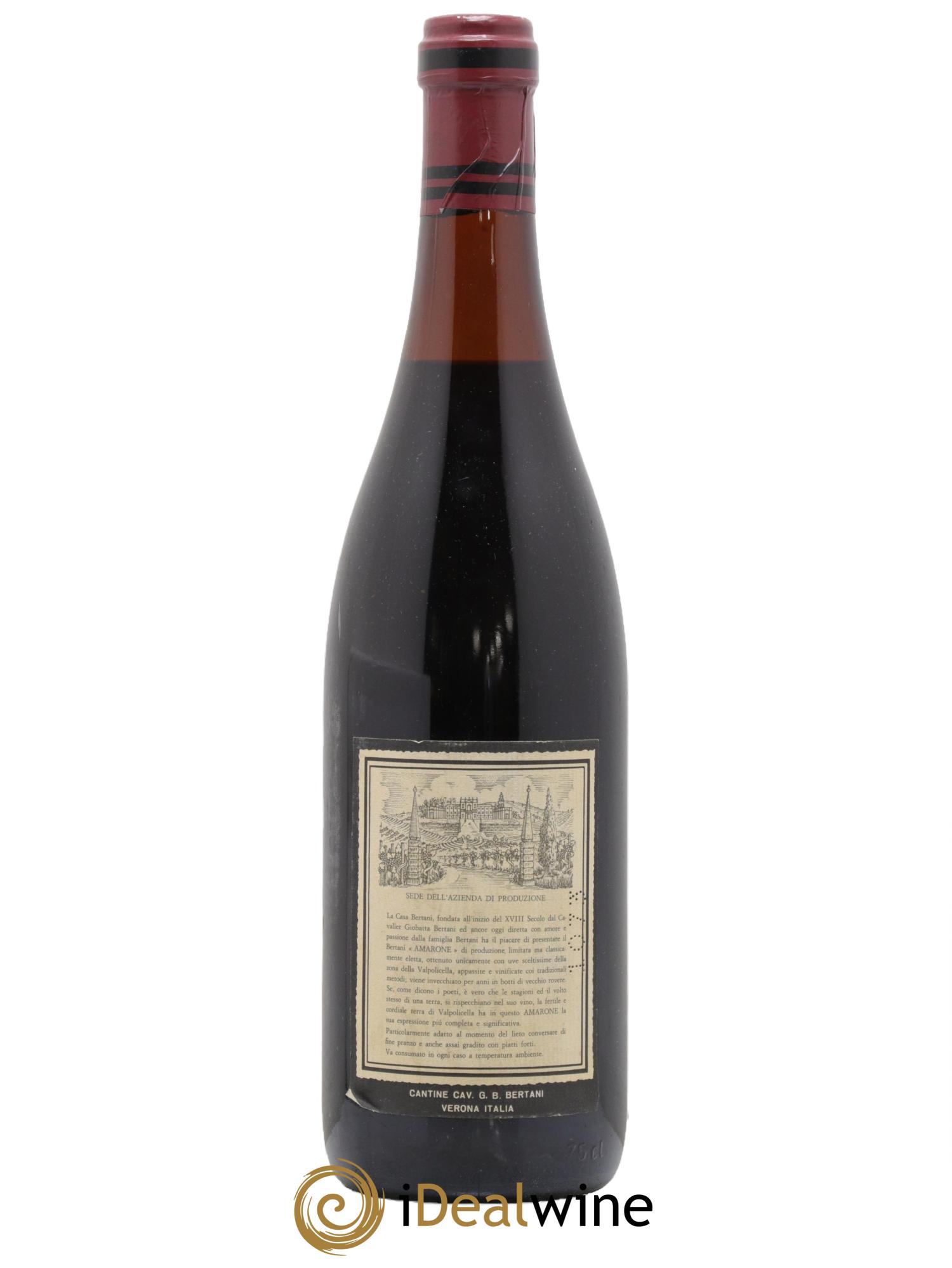 Amarone della Valpolicella Classico DOC Bertani 1971 - Lot de 1 bouteille - 1