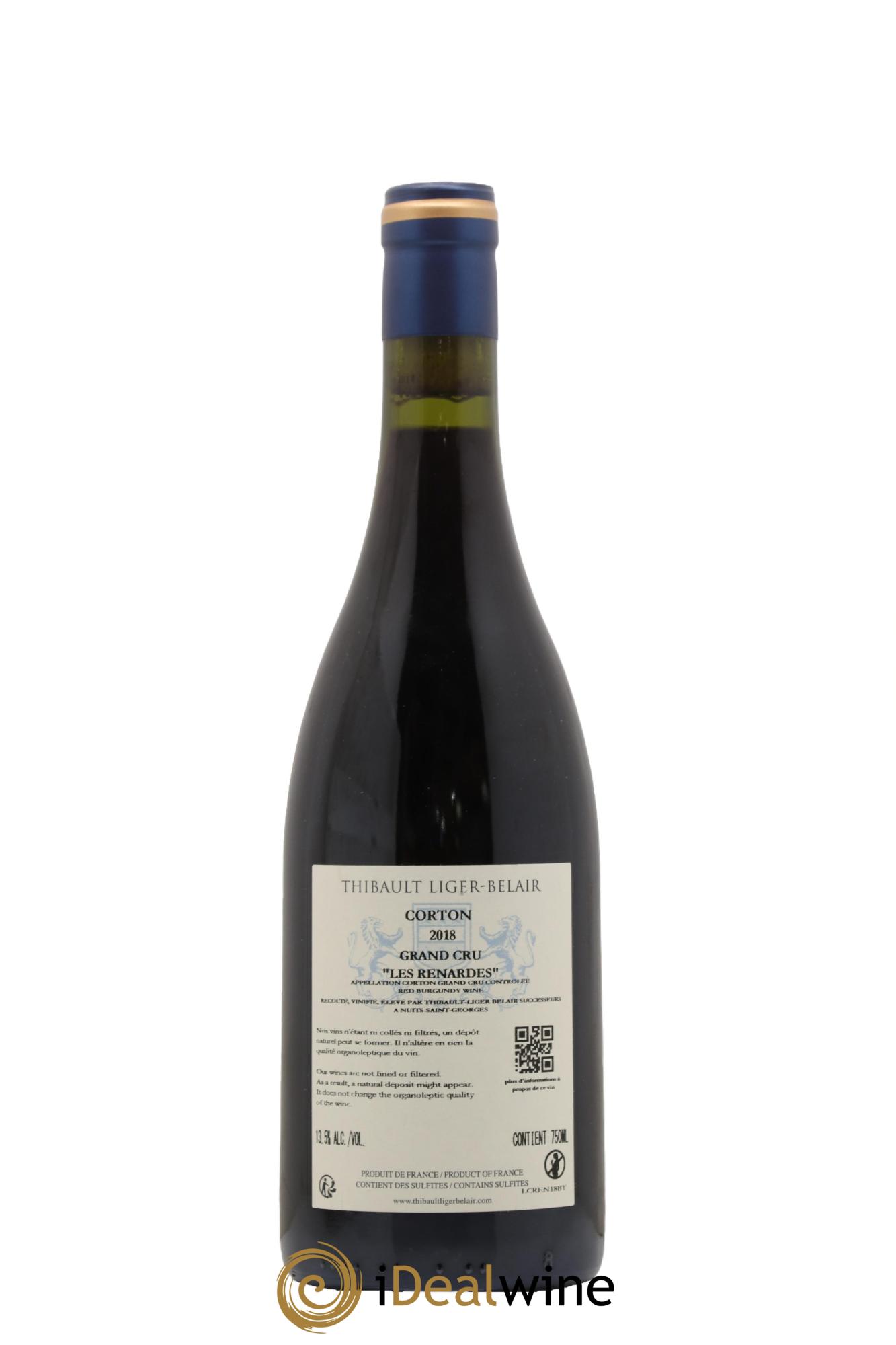 Corton Grand Cru Les Renardes Thibault Liger-Belair 2018 - Lotto di 1 bottiglia - 1