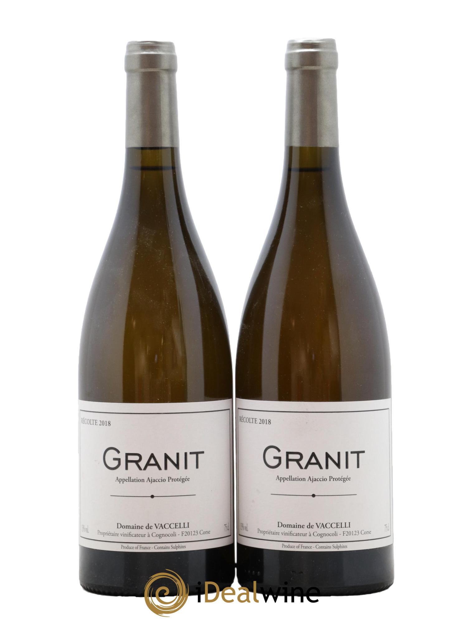 Ajaccio Granit Vaccelli 2018 - Lot of 2 bottles - 0