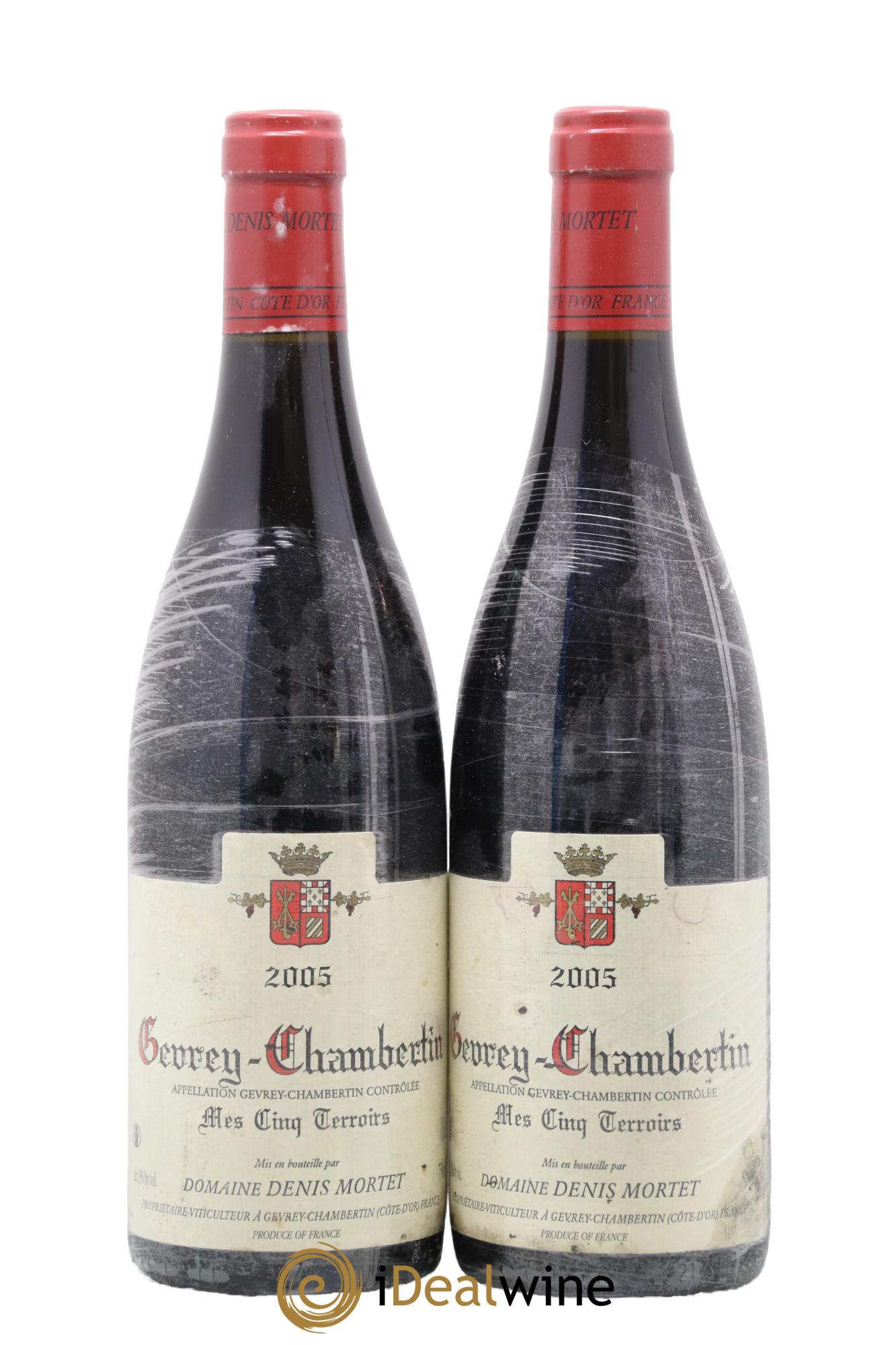 Gevrey-Chambertin Mes Cinq Terroirs Denis Mortet (Domaine) 2005 - Posten von 2 Flaschen - 0