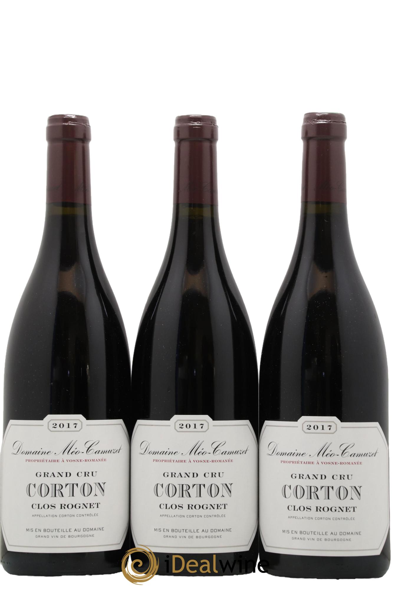 Corton Grand Cru Clos Rognet Méo-Camuzet (Domaine) 2017 - Lot of 3 bottles - 0