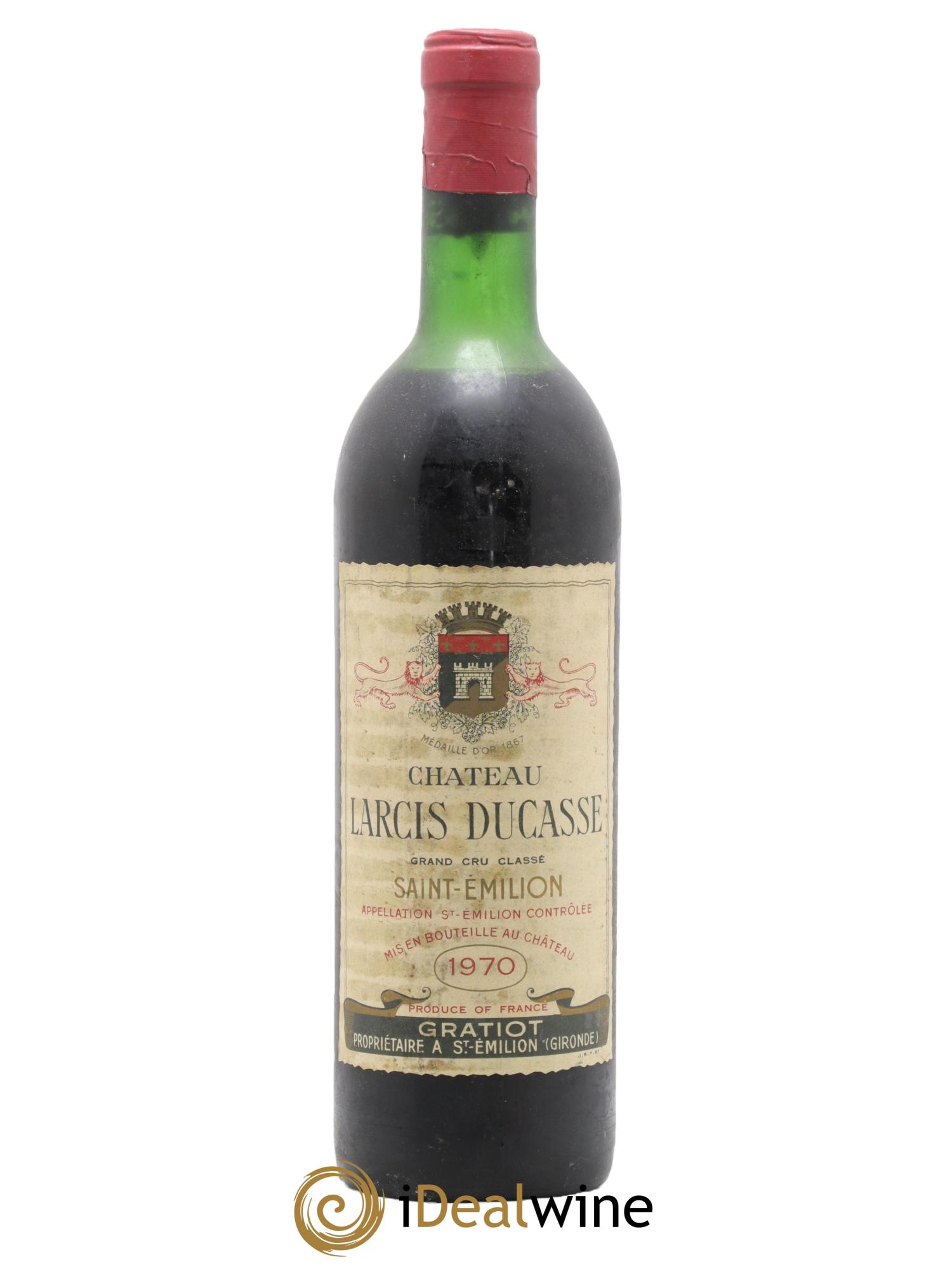 Château Larcis Ducasse 1er Grand Cru Classé B 1970 - Lotto di 1 bottiglia - 0