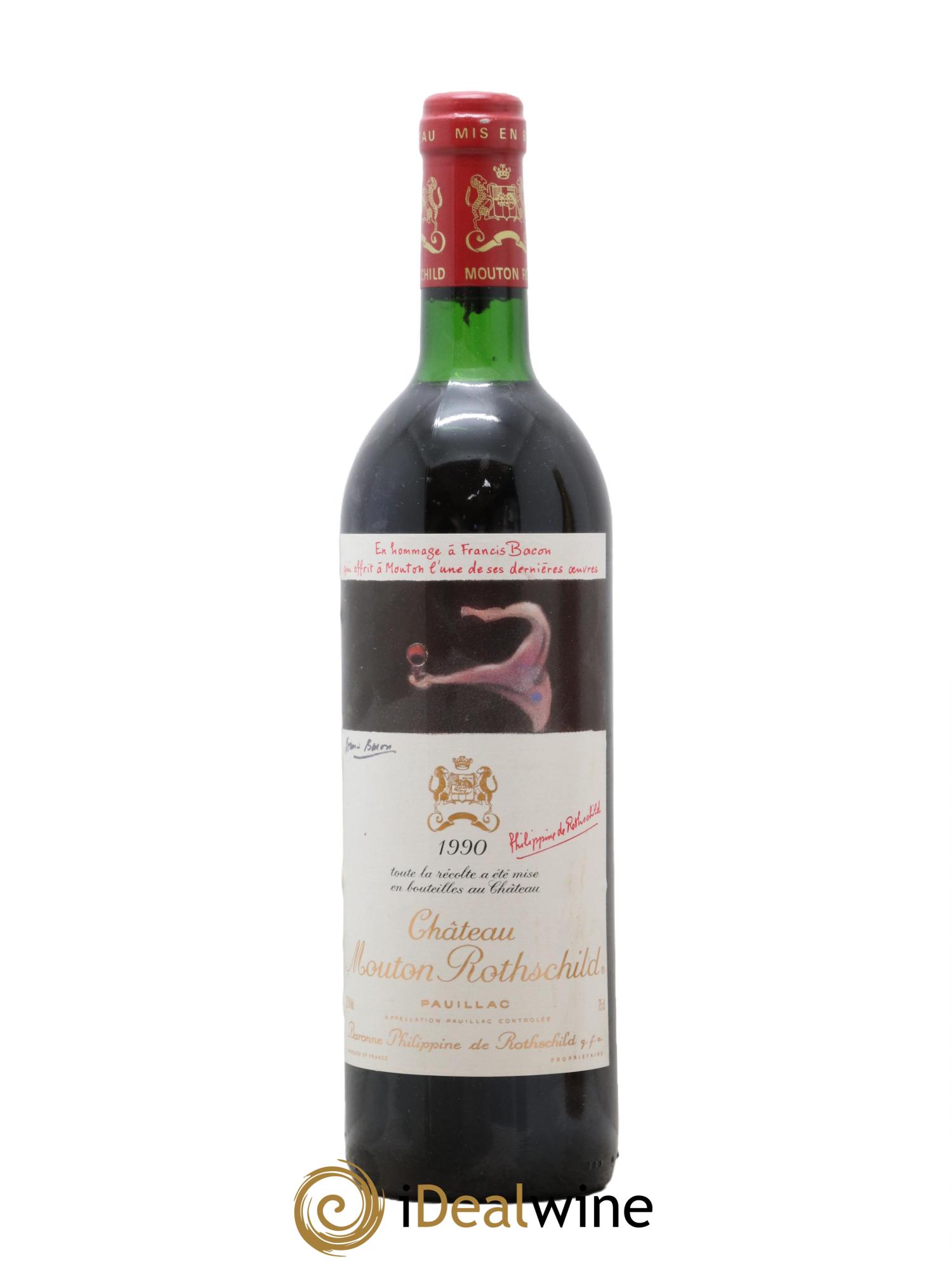 Château Mouton Rothschild 1er Grand Cru Classé 1990 - Posten von 1 Flasche - 0