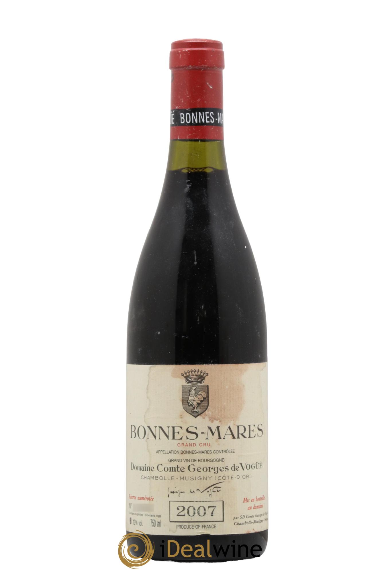 Bonnes-Mares Grand Cru Comte Georges de Vogüé 2007 - Lot de 1 bouteille - 0