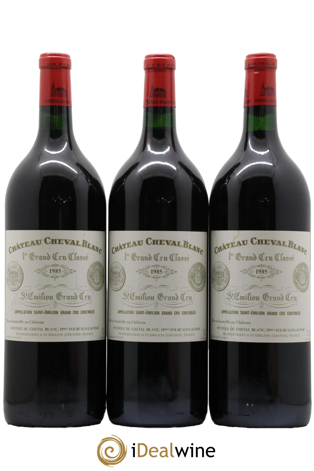 Château Cheval Blanc 1er Grand Cru Classé A 1985 - Lotto di 3 magnum - 0