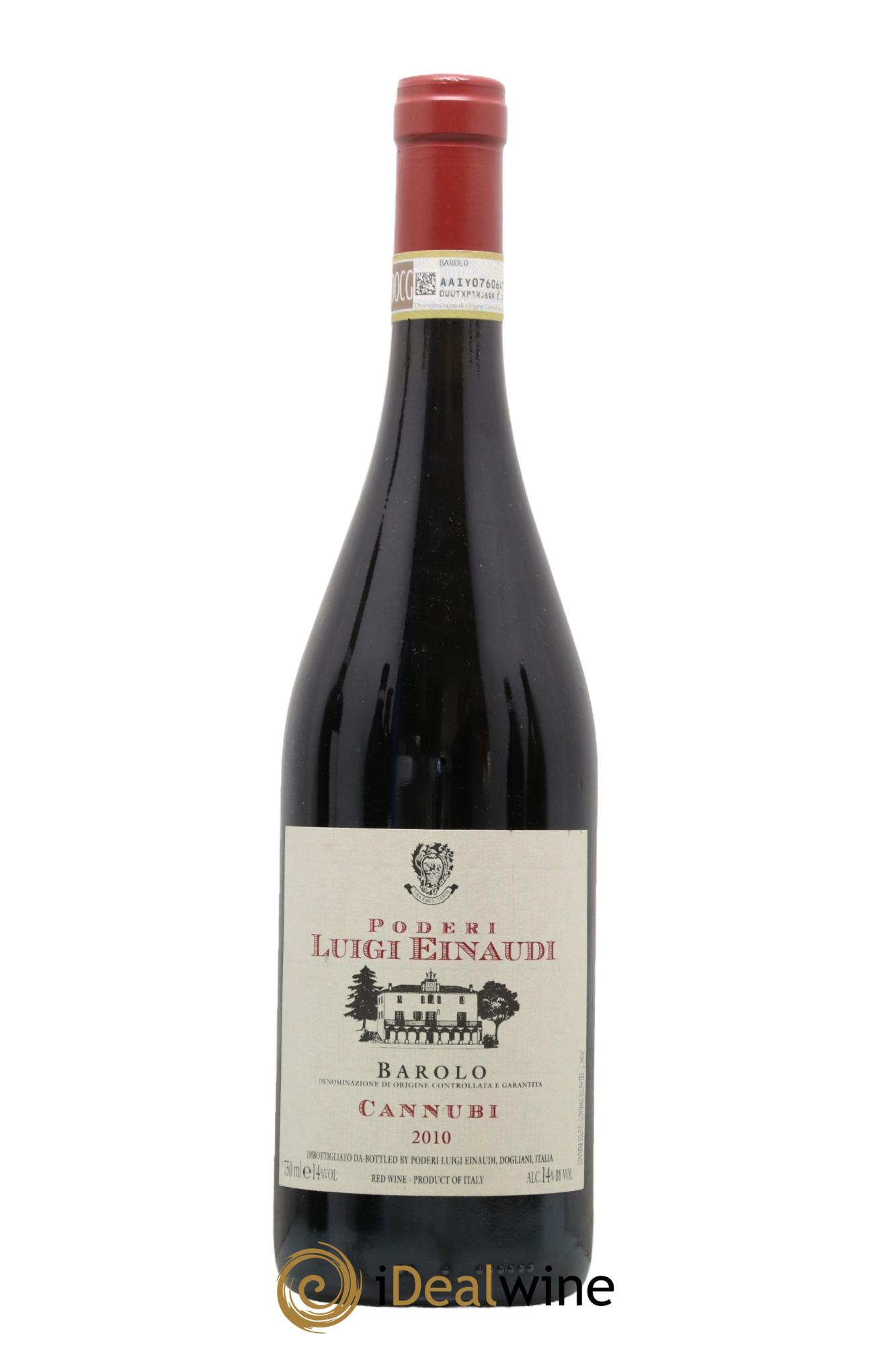 Barolo DOCG Cannubi Poderi Luigi Einaudi 2010 - Lot of 1 bottle - 0