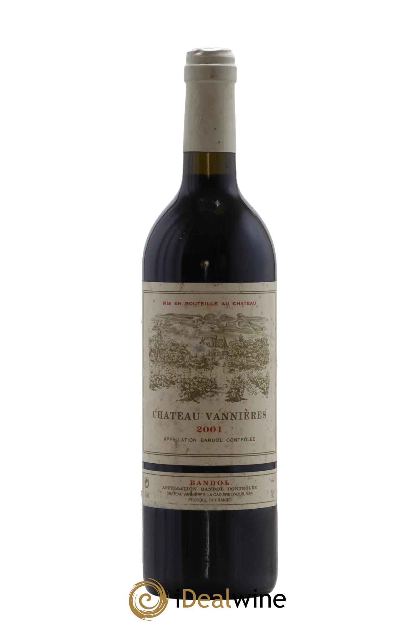 Bandol Château Vannières Éric et Charles-Éric Boisseaux 2001 - Posten von 1 Flasche - 0