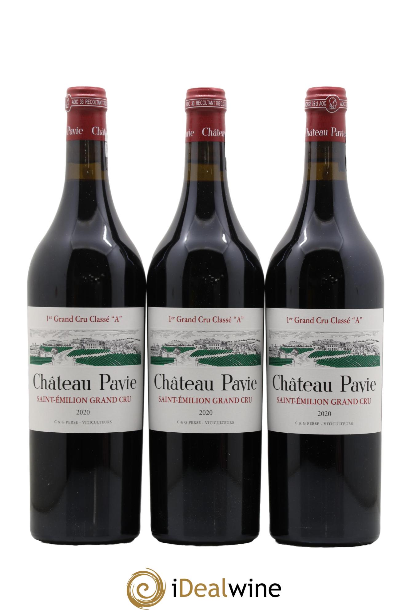 Château Pavie 1er Grand Cru Classé A 2020 - Lot de 6 bouteilles - 1