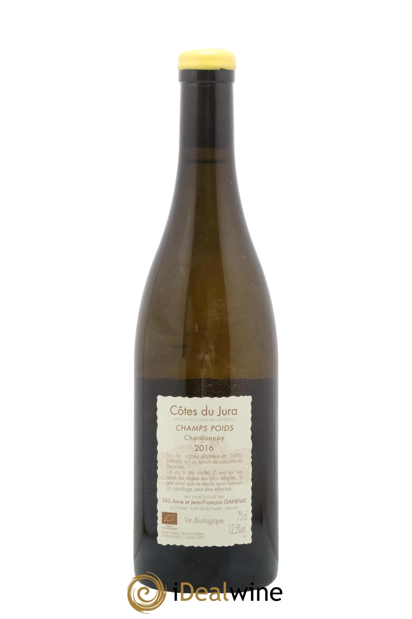 Côtes du Jura Champs Poids Anne et Jean François Ganevat 2016 - Lot of 1 bottle - 1