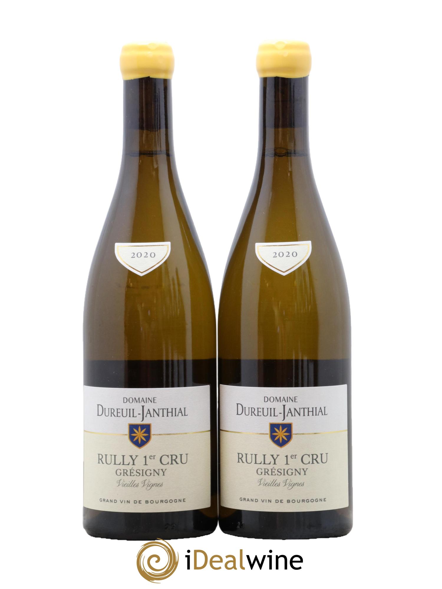 Rully 1er Cru Grésigny Vieilles Vignes Vincent Dureuil-Janthial 2020 - Lot of 2 bottles - 0