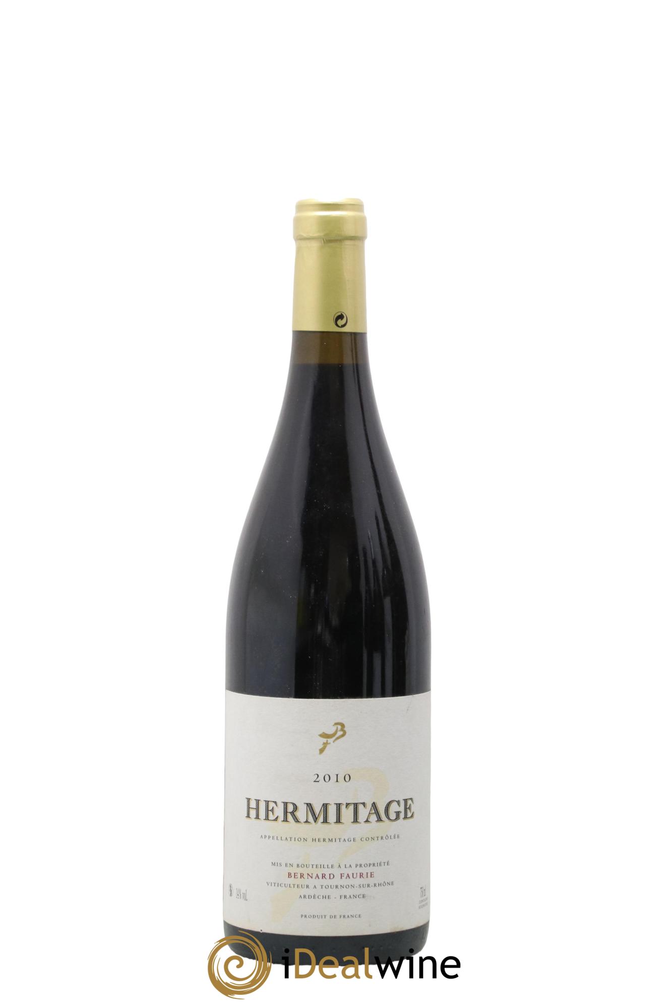 Hermitage Bessards Méal (capsule dorée) Bernard Faurie 2010 - Lot de 1 bouteille - 0