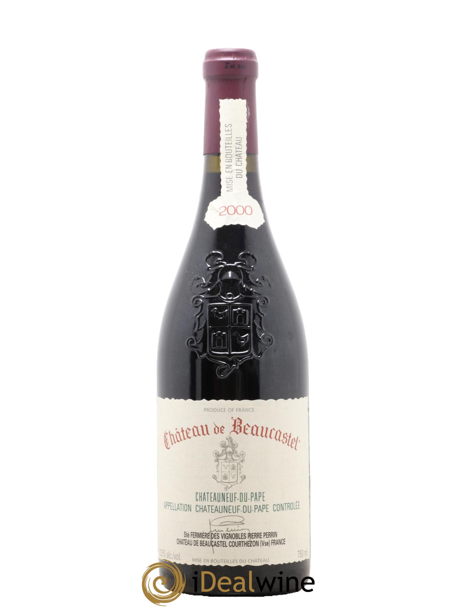 Châteauneuf-du-Pape Château de Beaucastel Famille Perrin 2000 - Lotto di 1 bottiglia - 0