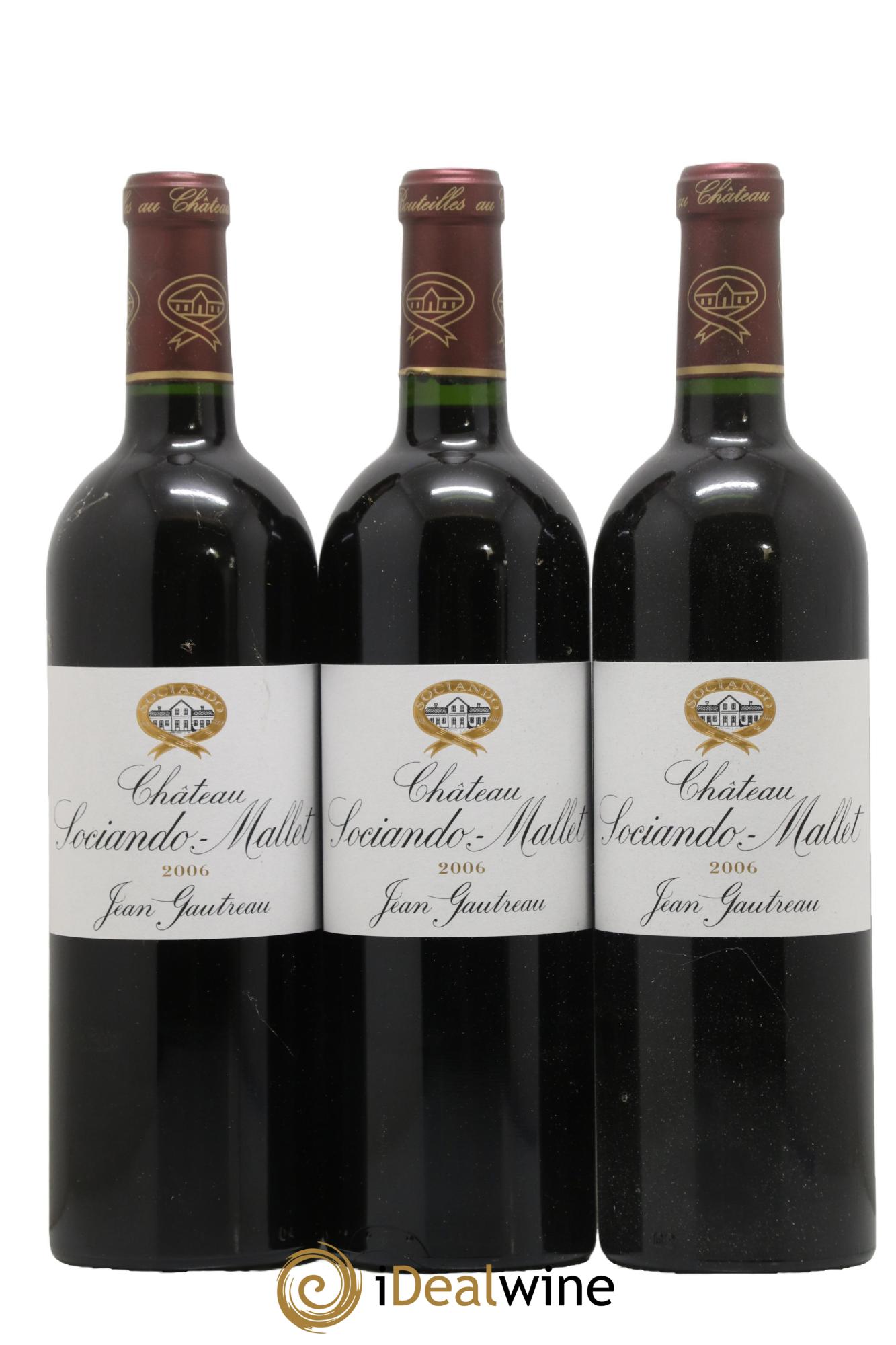 Château Sociando Mallet 2006 - Lot de 6 bouteilles - 2